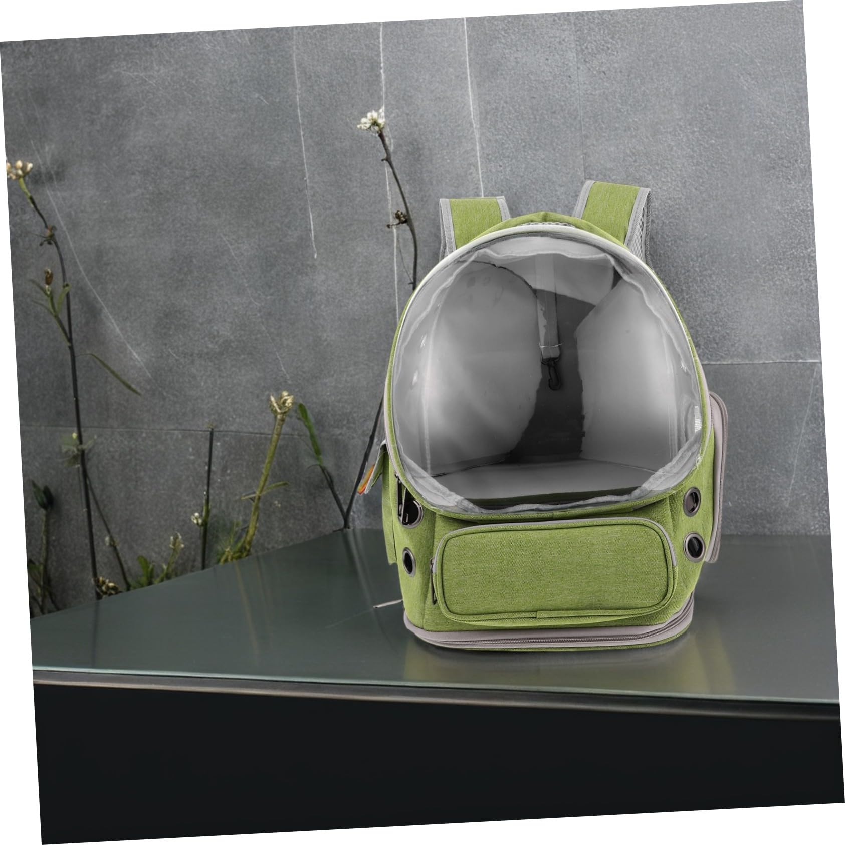 TOYANDONA Mochila Cápsula Espacial Transparente para Mascotas Bolsa de Transporte Plegable para Gatos y Perros Pequeños para Paseos y Viajes al Aire