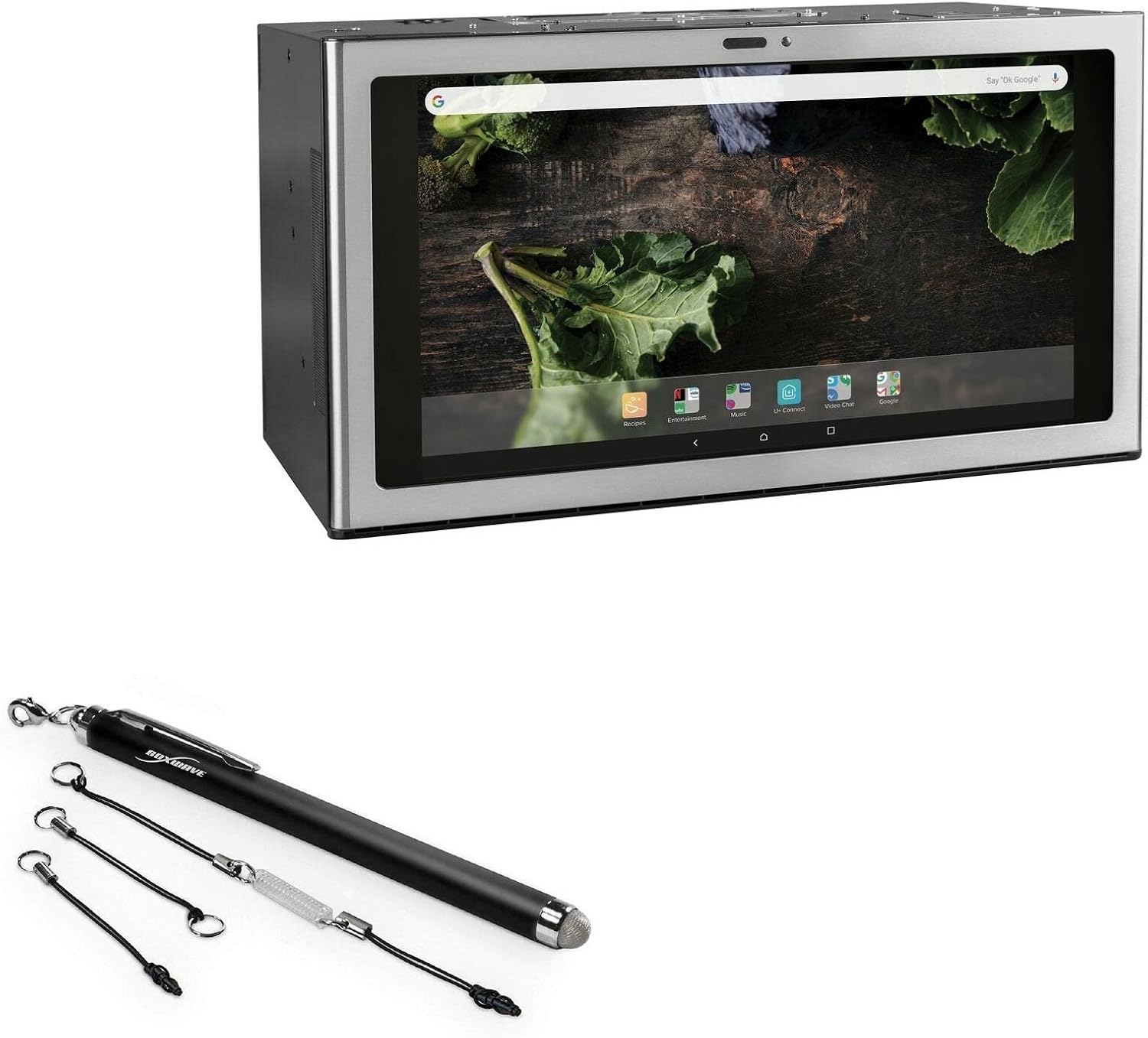 BoxWave Stylus Pen Compatible with GE Kitchen Hub - EverTouch Capacitive Stylus, Fiber Tip Capacitive Stylus Pen for GE Kitchen Hub - Jet Black