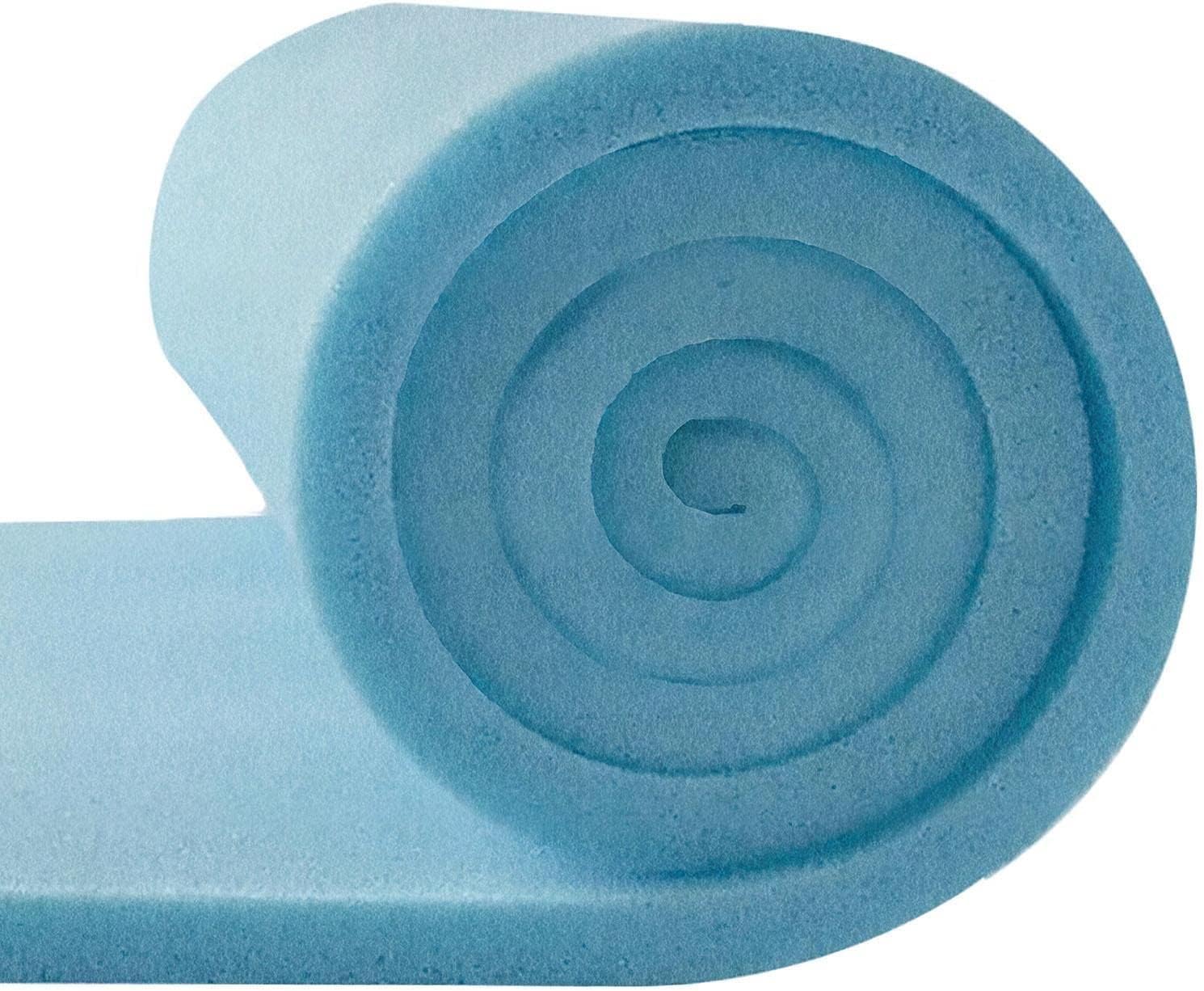 – Classic Blue Soft/Medium Upholstery Foam Sheet Replacement Cushion Seating Pad Sofa Bed Seat Campervan Crafts Panel Camper Van Vehicle Padding CARFOAM 6FT X 2FT Sheet 1 INCH Thick