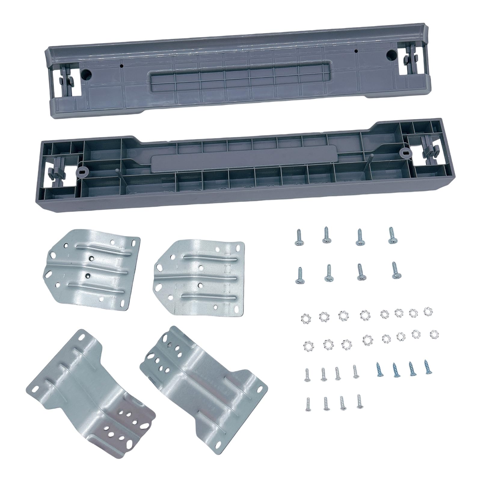 Mekalero Stacking for Laundry Appliances Including Brackets Rails Screws and Washers for Secure Washer Parts