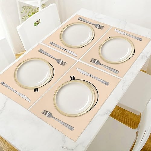 Miniatura 5 de Bullseyes Target Bulls Eyes Placemats Set of 6 Resistant Table Mats Washable Place Mats for Dinner Party Table Decoration