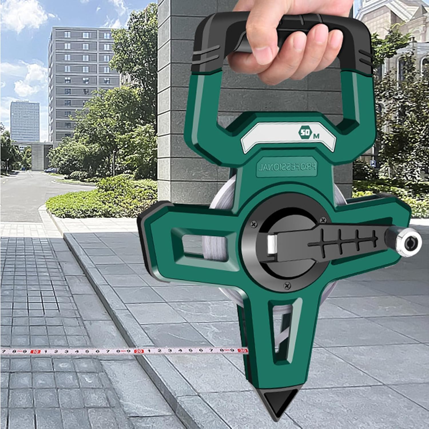 Cinta métrica Resistente al Agua, Cinta métrica de Acero Gruesa, Cinta métrica de 30/50/100m para decoración de la casa de construcción, Cinta métrica