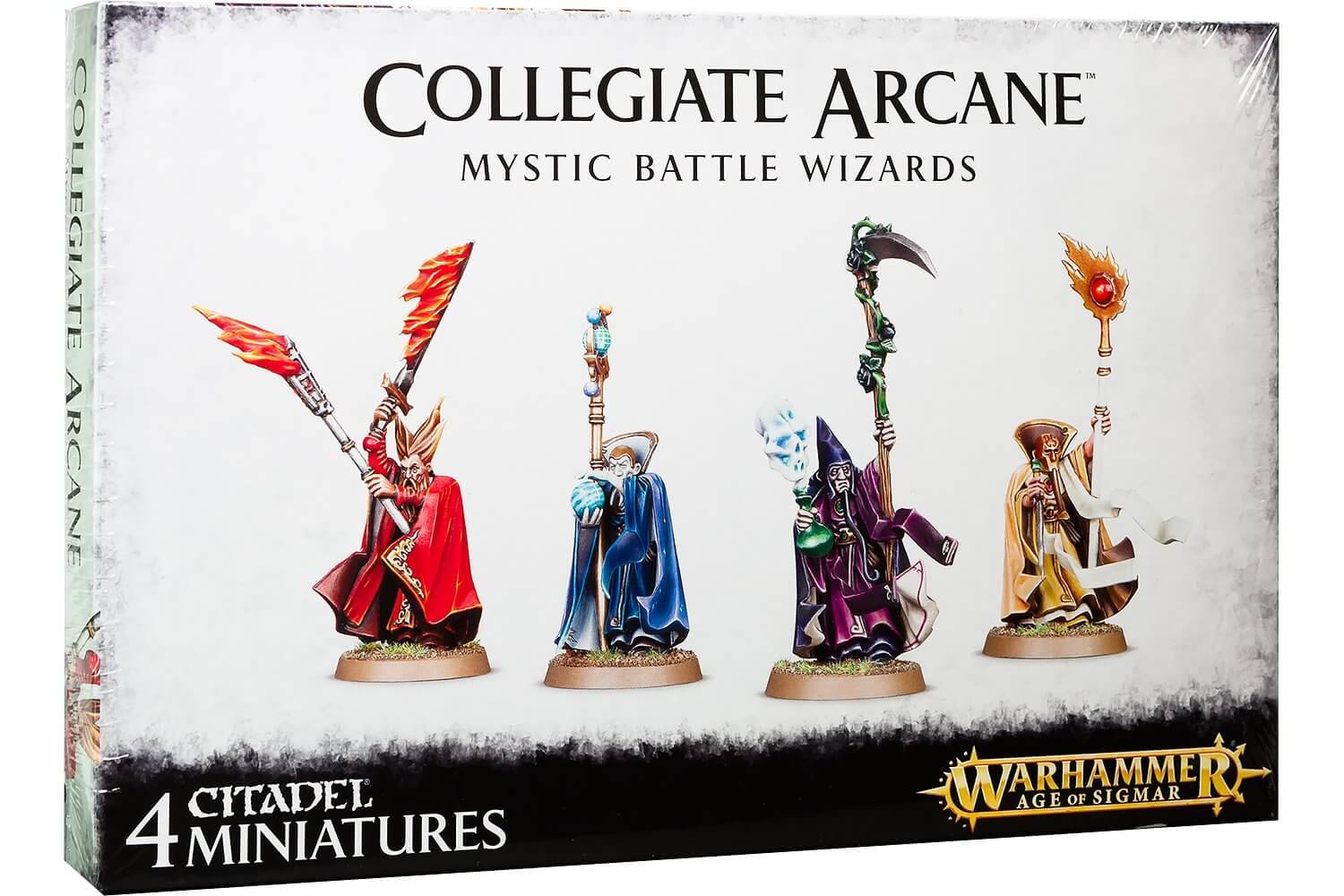 Games Workshop 99120202036 Collegiate Arcane Mystic Battle Wizards Miniature, 9 x 6.1 x 1.3 centimetres, Schwarz