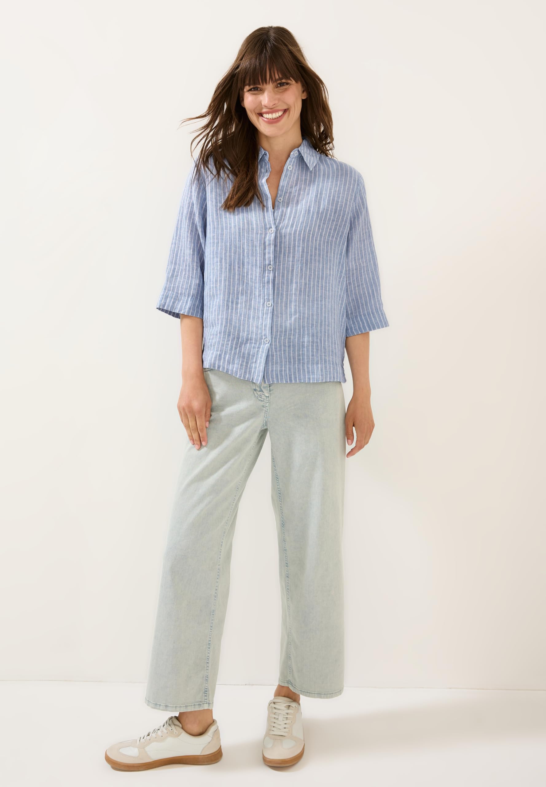 Cecil Bluzka damska, Chambray Forever Blue, L