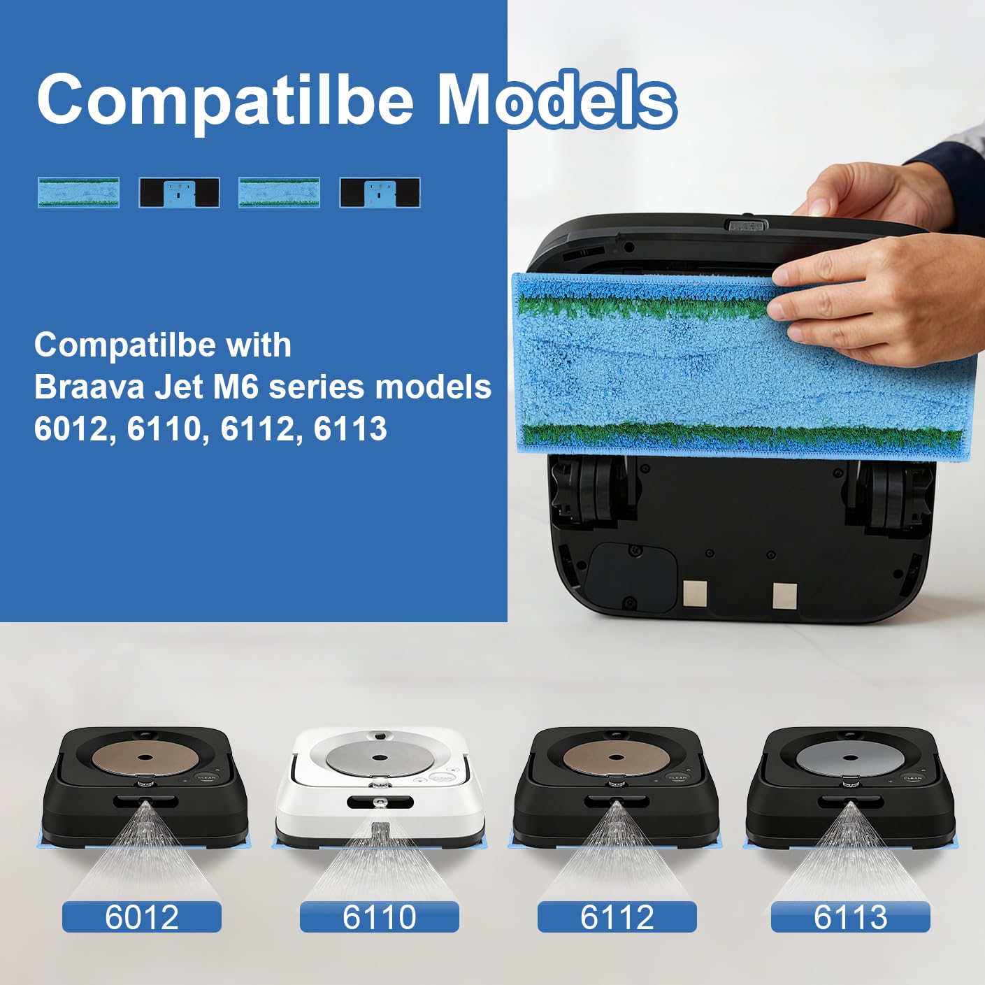Amazon.co.jp: M6 ウェットモップパッド iRobot Braava Jet M6シリーズ