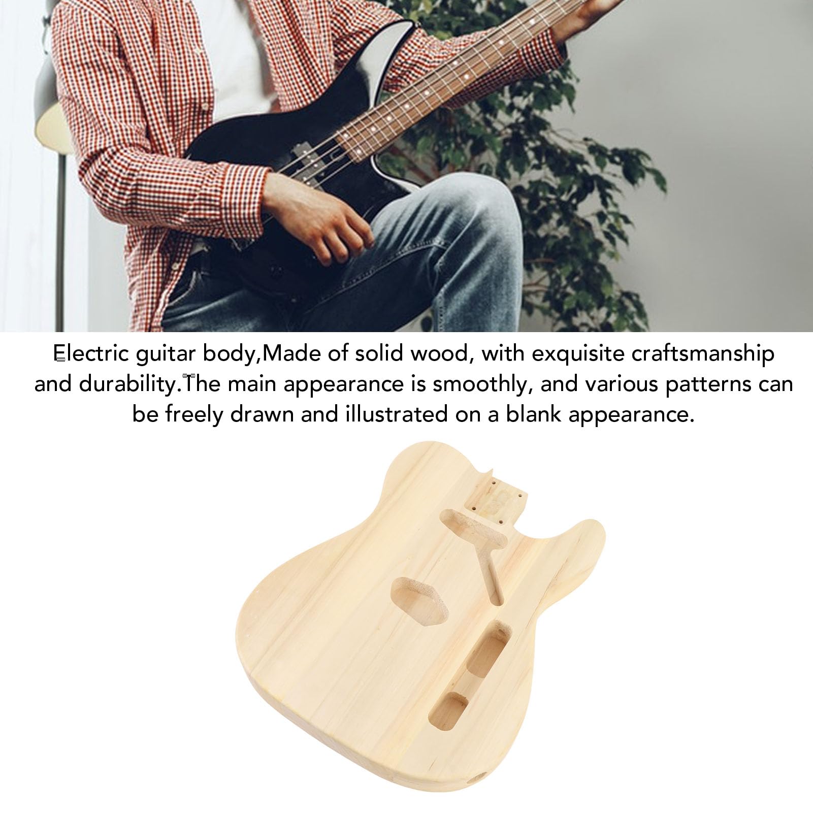 CHITARTA CORPO NACOLO NOCOLO Pickup singolo foro singolo Guitarr Codice di chitarra per chitarre parti di sostituzione per chitarre a mano