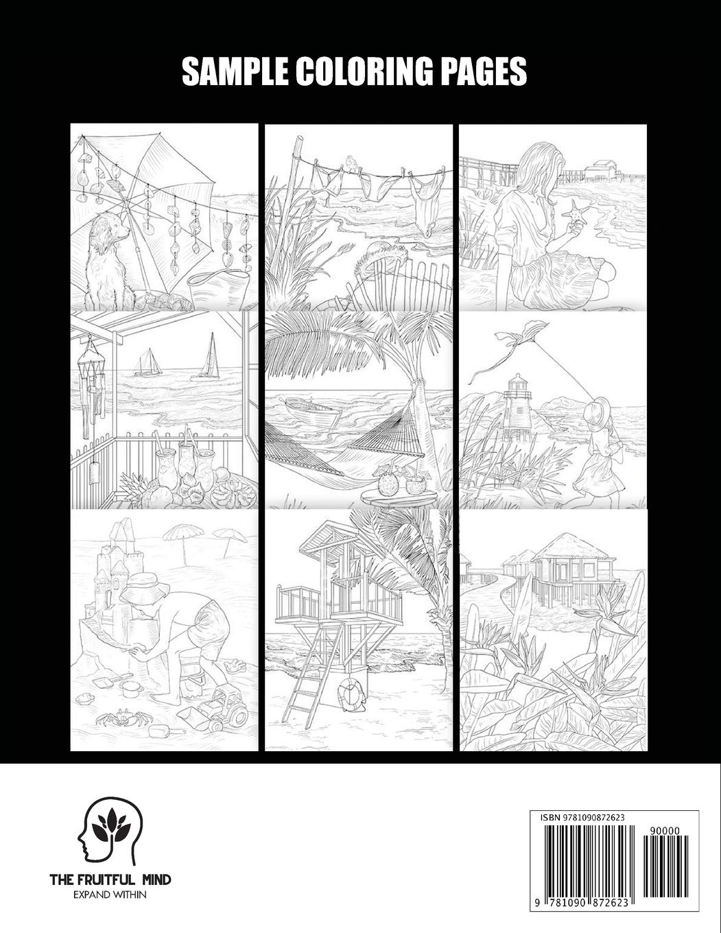 Beach Life Coloring Book: An Adult Coloring Book Featuring Fun and Relaxing Beach Vacation Scenes, Peaceful Ocean Landscapes and Beautiful Summer Designs
