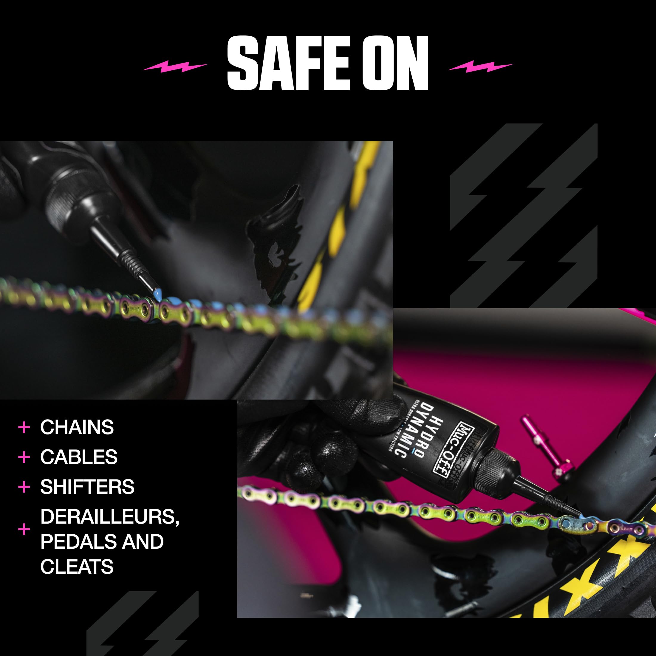 Muc-Off Hydrodynamic Chain Lube, 50 Ml - Lubricante de Cadena de Bicicleta de Baja Fricción y Ultraduradero - Lubricante de Bicicleta Apto para Usar en Todas las Condiciones Climáticas
