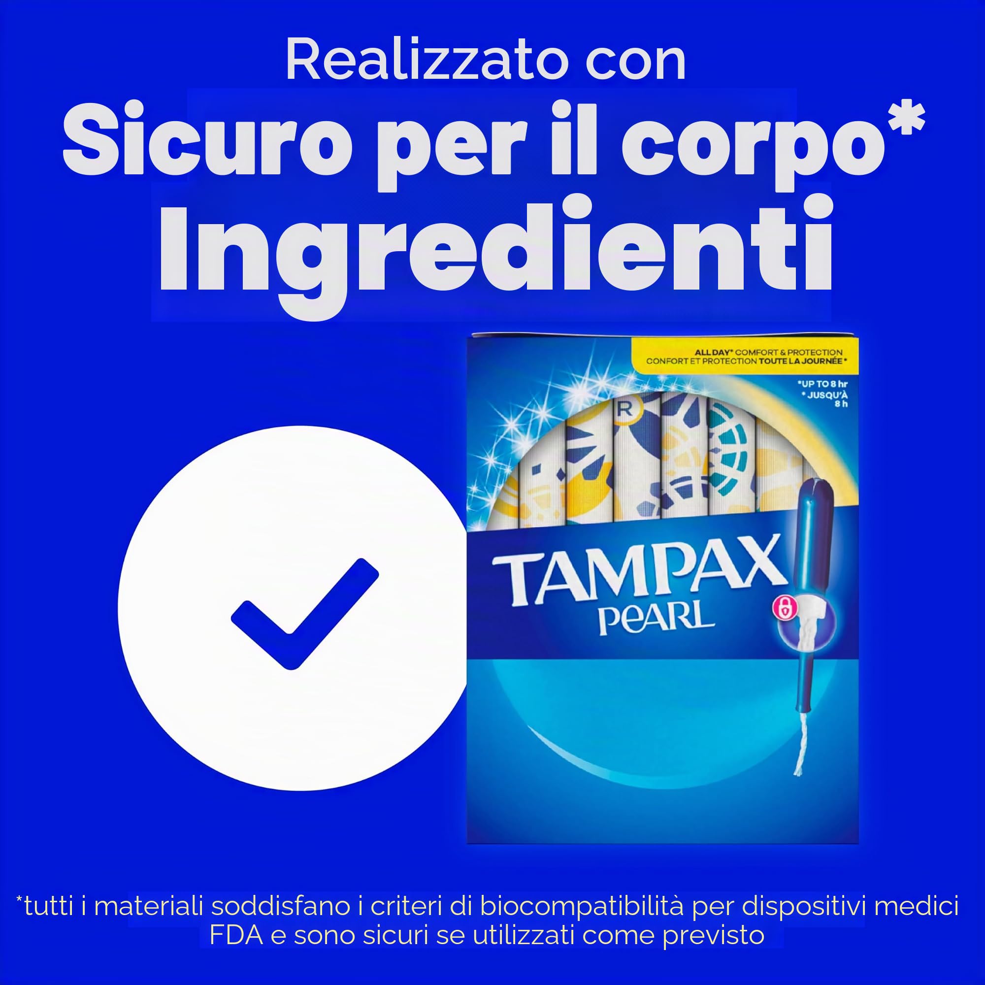 Tampax Pearl - Tamponi in plastica, confezione multipla leggera, regolare/super assorbente, senza profumo, 50 pezzi