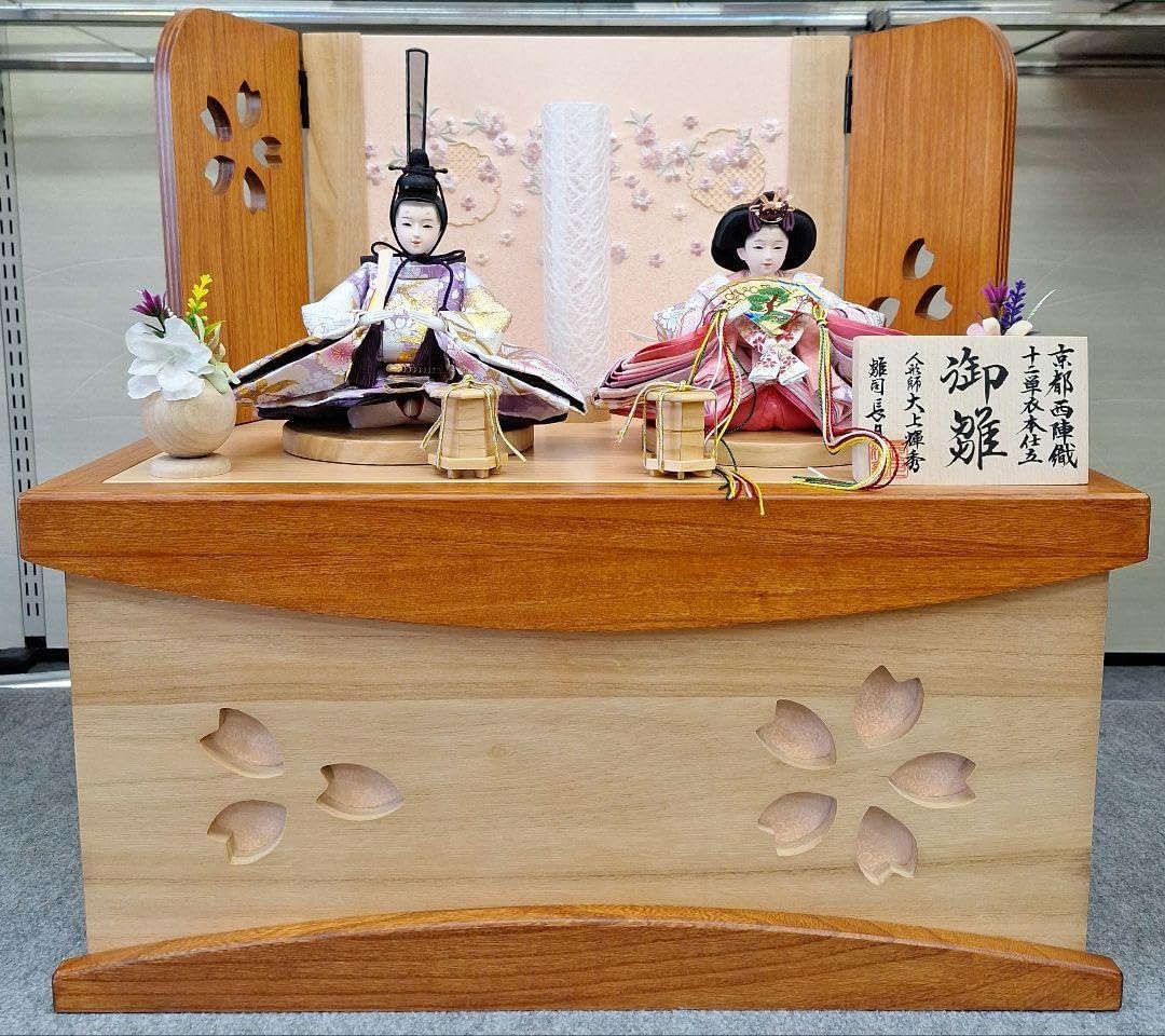 収納型ひな人形 ひな人形収納型2人飾り 東京久月作 収納型2人飾り 収納