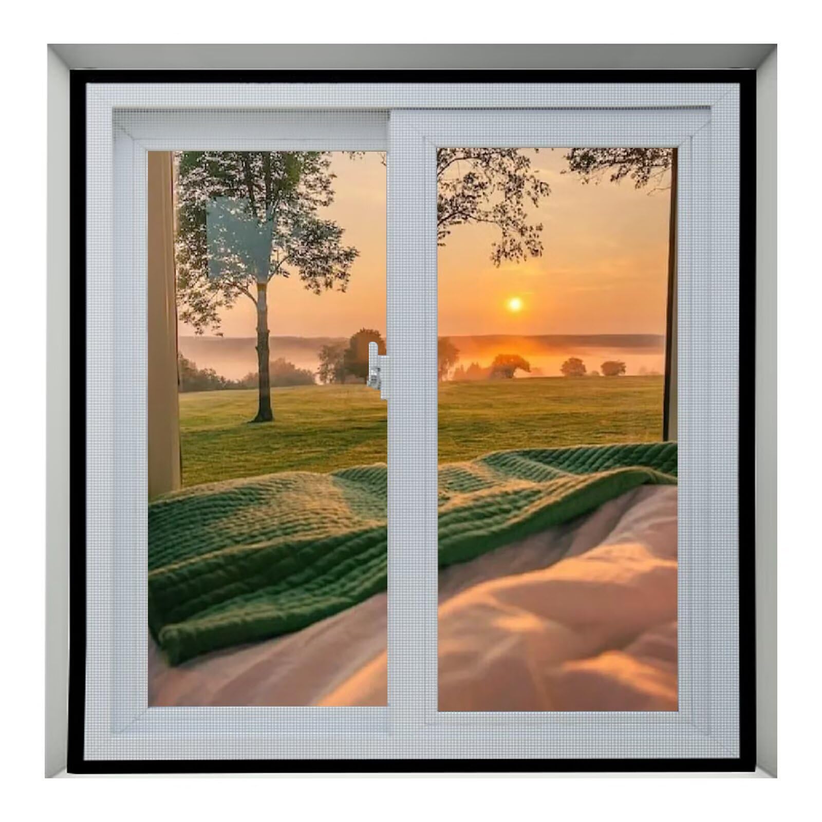 Mosquito Net Window 75x90cm Polyester Mosquito Net Roll, Anti-Fly Mosquito Net, Anti-Insect Mosquito Net,Black