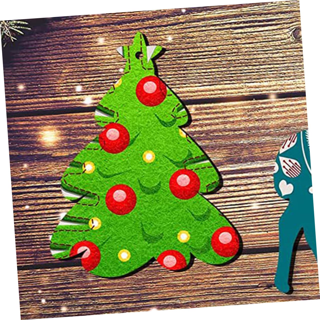 BESTonZON 3ensembles Décoration De Noël Lot De Pendentifs Bois à Peindre Pour Sapin Ornements De Noël Personnalisables Accessoires De Création Artisanale Pendentifs Vides