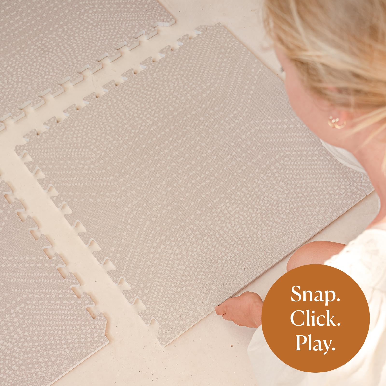 Amazon.com : Toddlekind Haven Play Mat - 4x6 Deco Latte - Extra