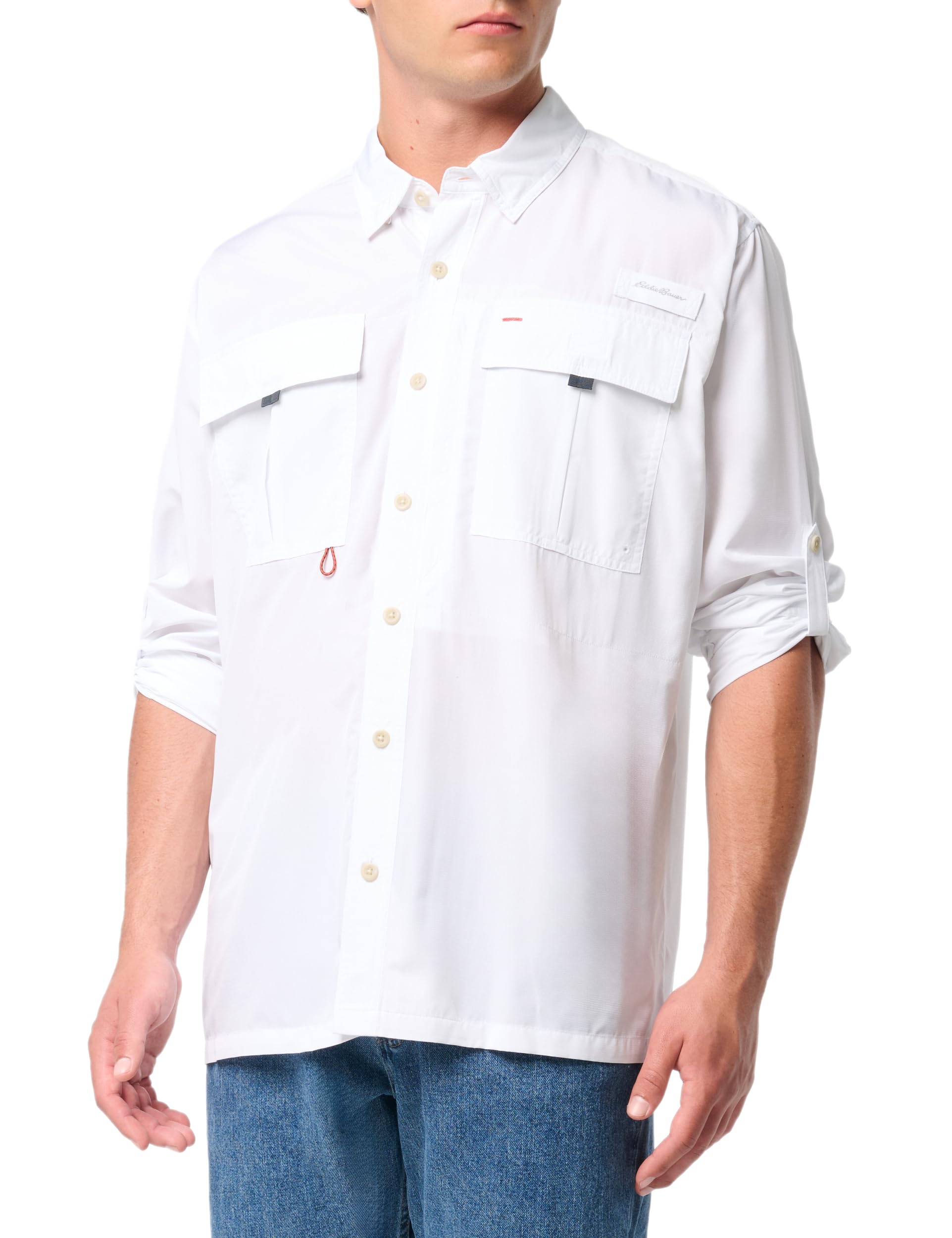 Eddie Bauer Men's Shirt, White, Large