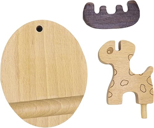 Miniatura 20 de Lindo conejito soporte de teléfono celular soporte de madera animal universal teléfono celular soporte de escritorio para todos los teléfonos