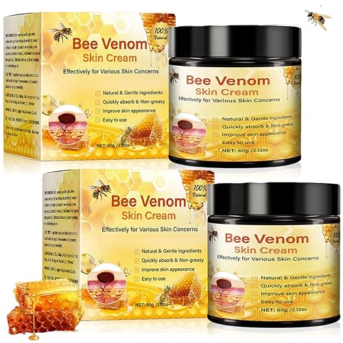Bee Venom Comprehensive Cream - 2025 Bee Venom Skin Treatment Cream for Face and Body, Professional Natural Skin Restoration All In One Moisturizer For Women Men