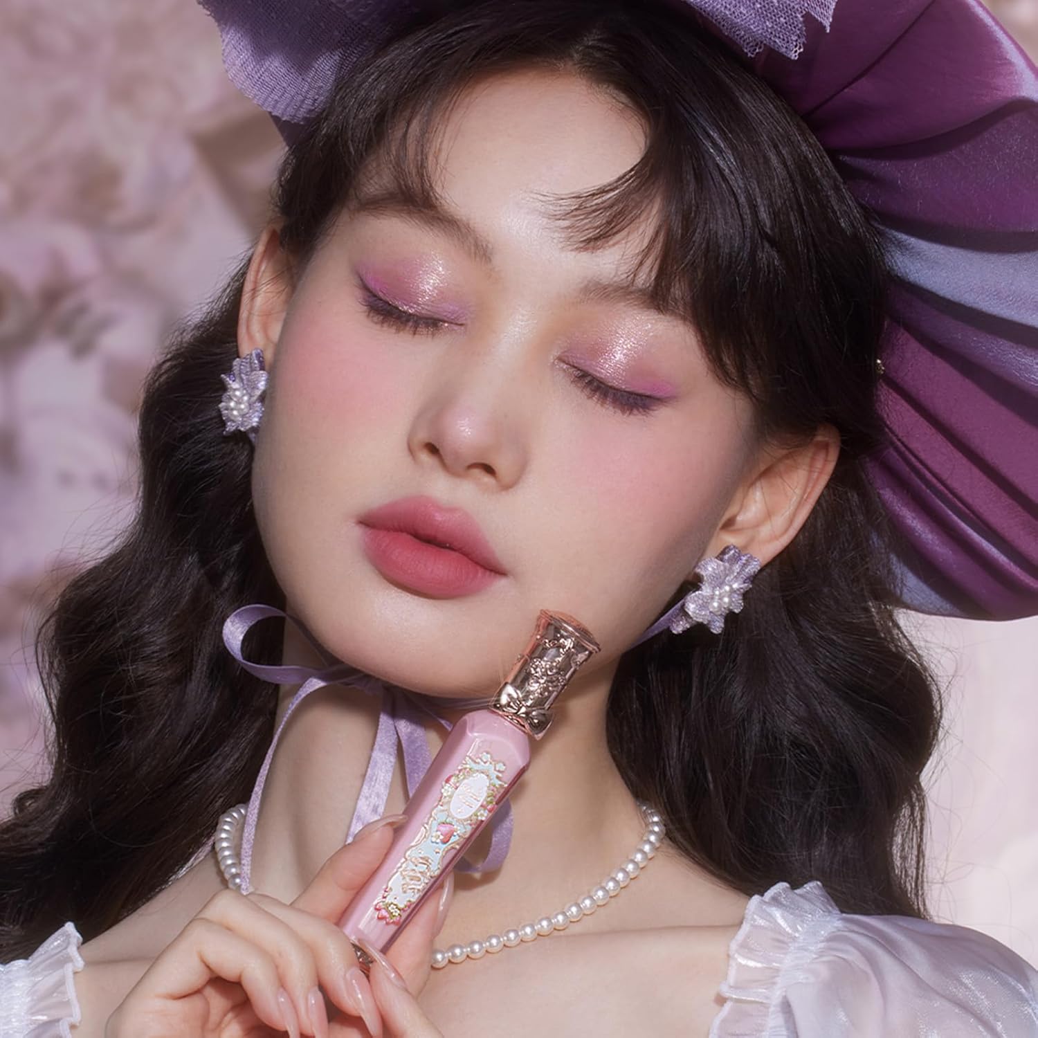 Flower Knows Strawberry Rococo Cloud Lip Cream,Long Lasting Warm Pink Matte Lipstick,Hydrating Lip Stain,Transfer & Smudge Proof Velvet Liquid Lipstick for Girls&Women,0.12 Fl Oz(S05 Tiny Tulip) - Image 7