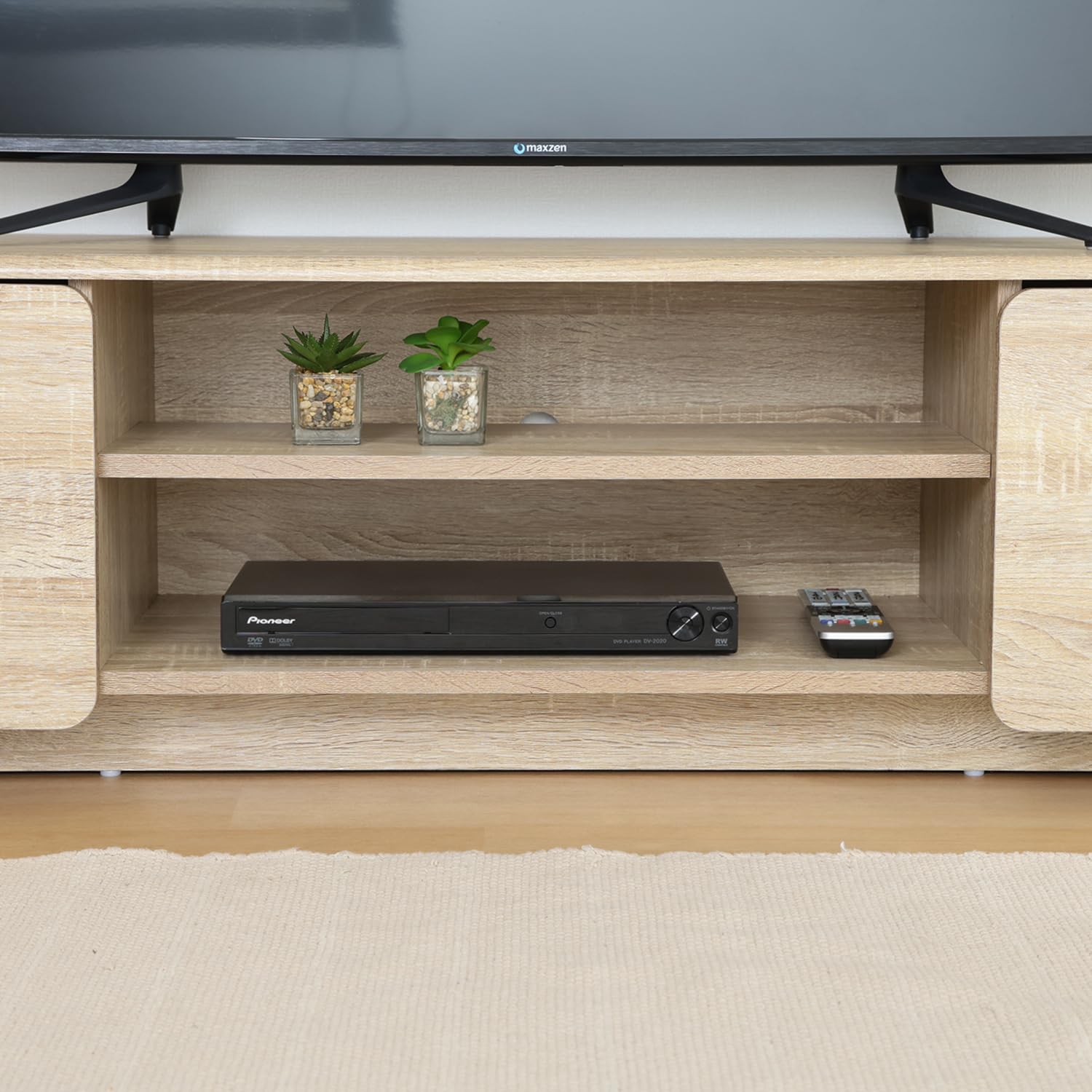 Amazon｜不二貿易 テレビ台 収納棚 160幅 幅159×奥行39.5×高さ39.5cm