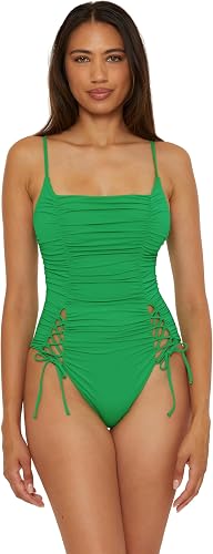 BECCA Color Code - Women's Shirred One Piece Swimsuit, Adjustable, Bathing Suits