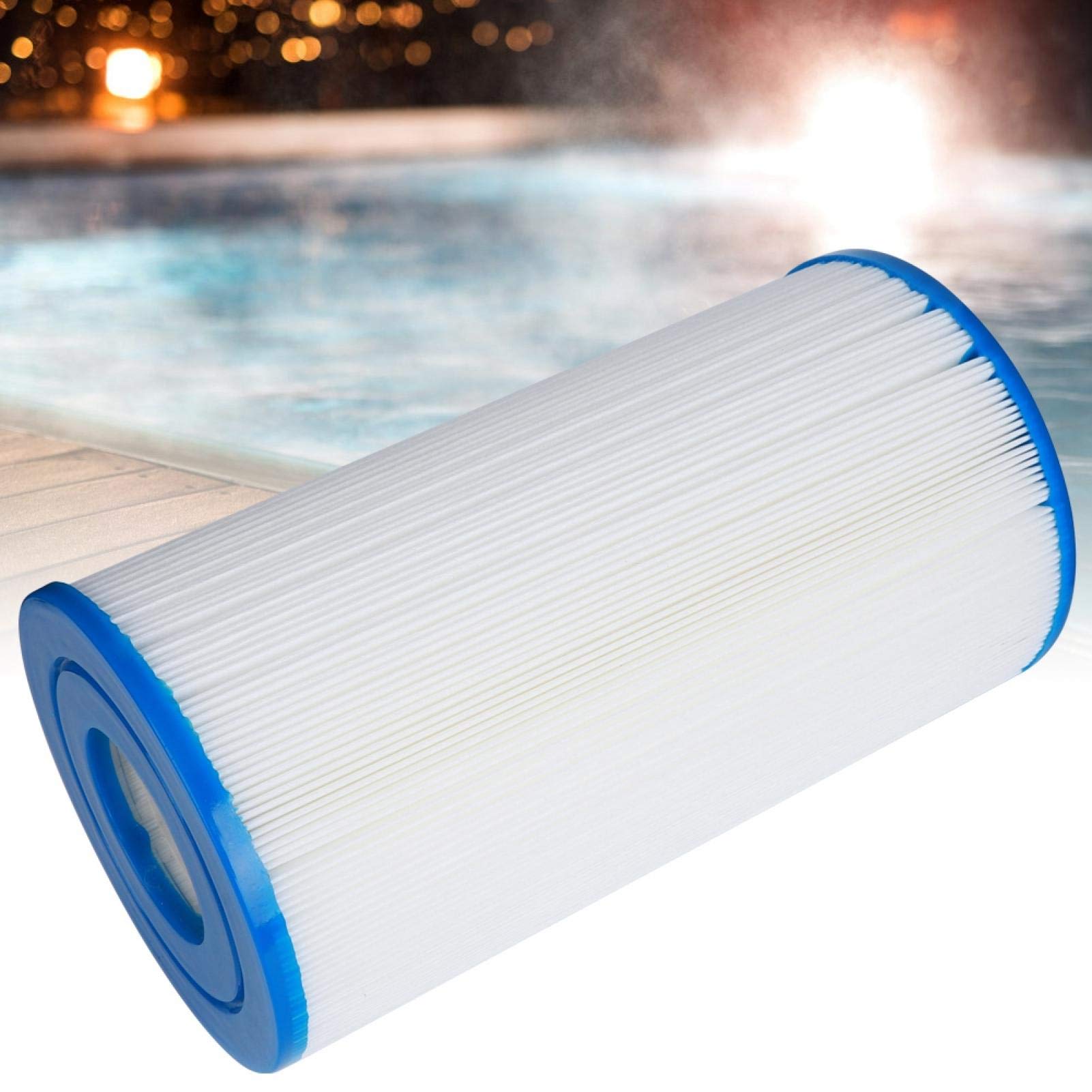 Cadeau de Juillet Cartouche de Filtre de Piscine FD2002, Cartouche de Filtre de Spa, Filtre de Piscine, Refroidissement léger à la Maison 12,5 * 23,5 cm été intérieur/extérieur pour