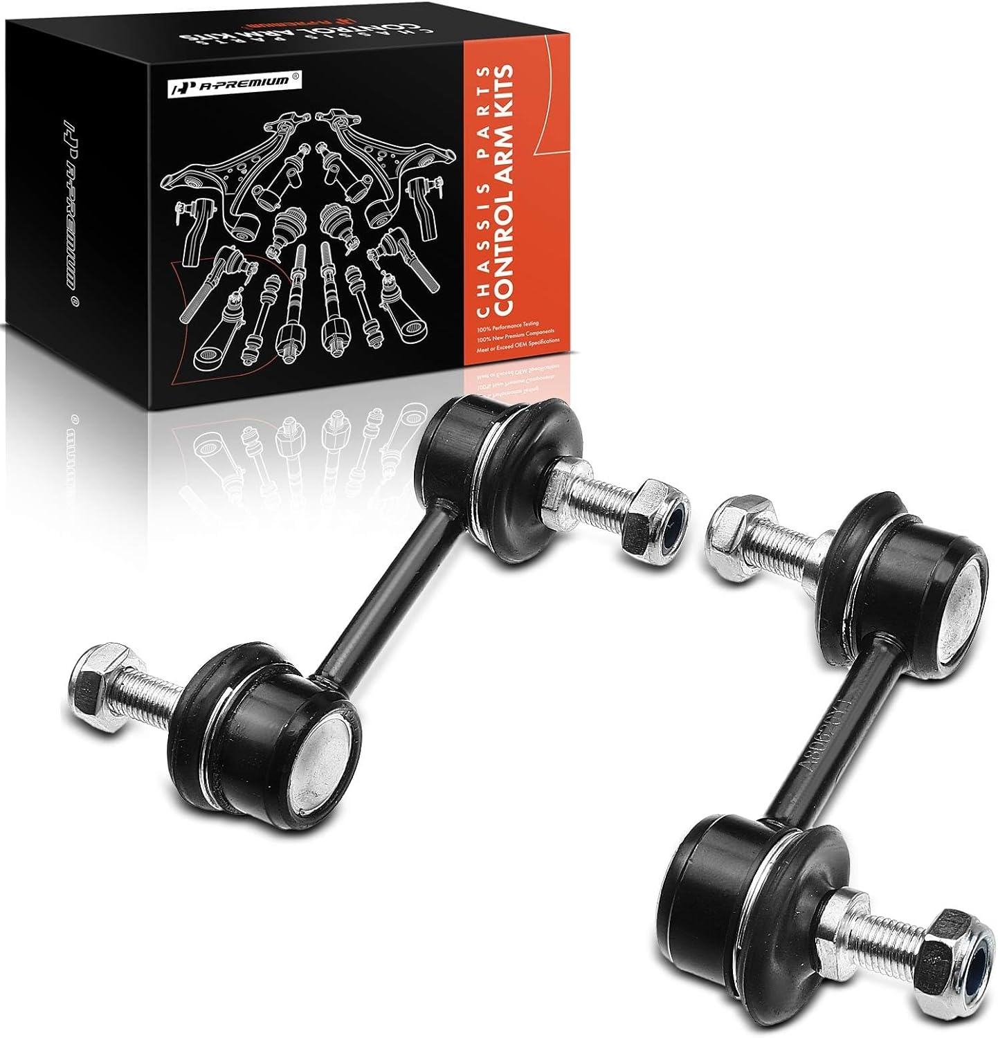 A-Premium 2 x Rear Sway Bar Links Stabilizer Bar Links, Compatible with Hyundai Sonata 2006-2010, Azera 2006-2011, Kia Amanti 2007-2009