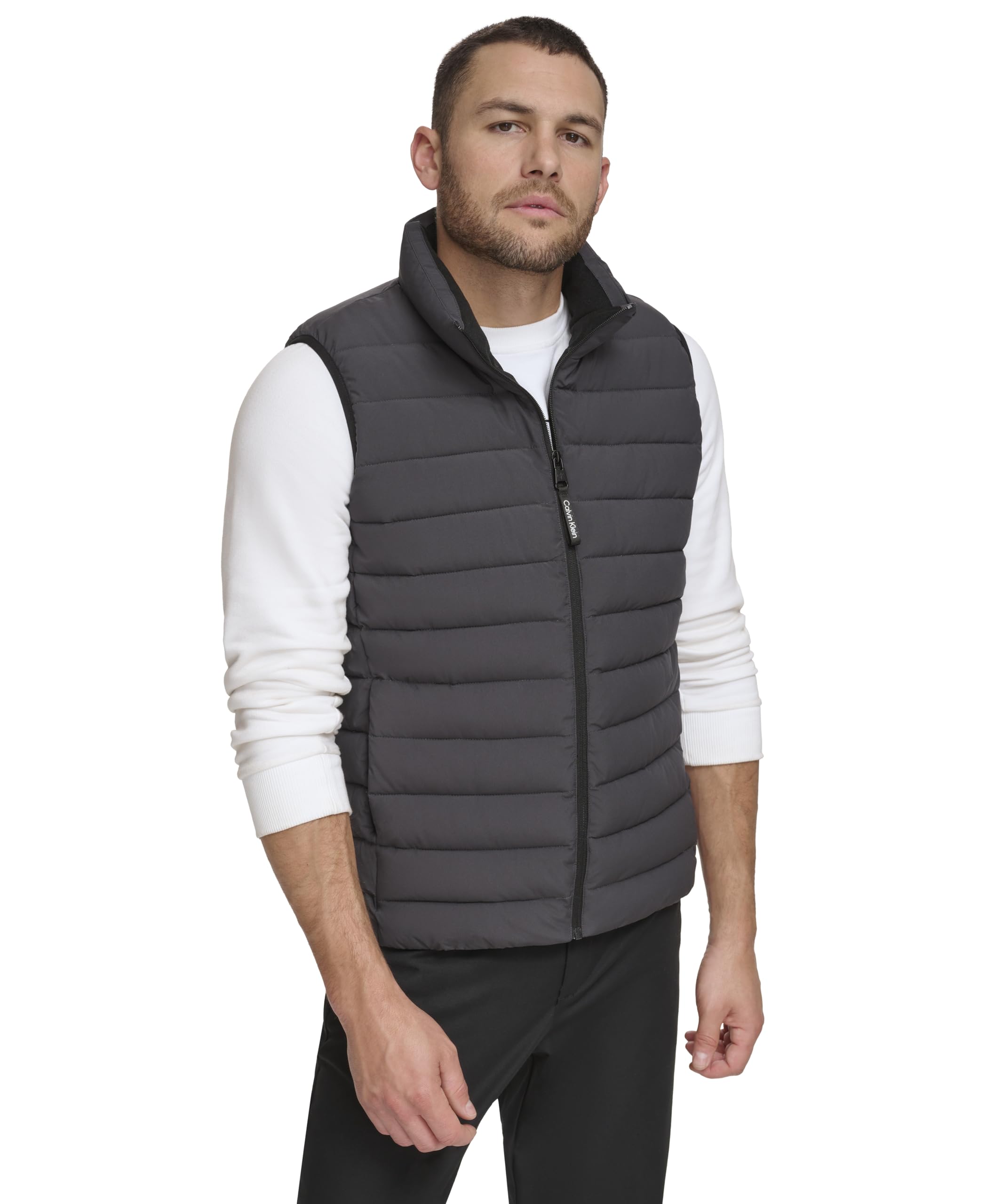 Calvin Klein mens Lightweight Insulated Quilted Zip Front Puffer Vest