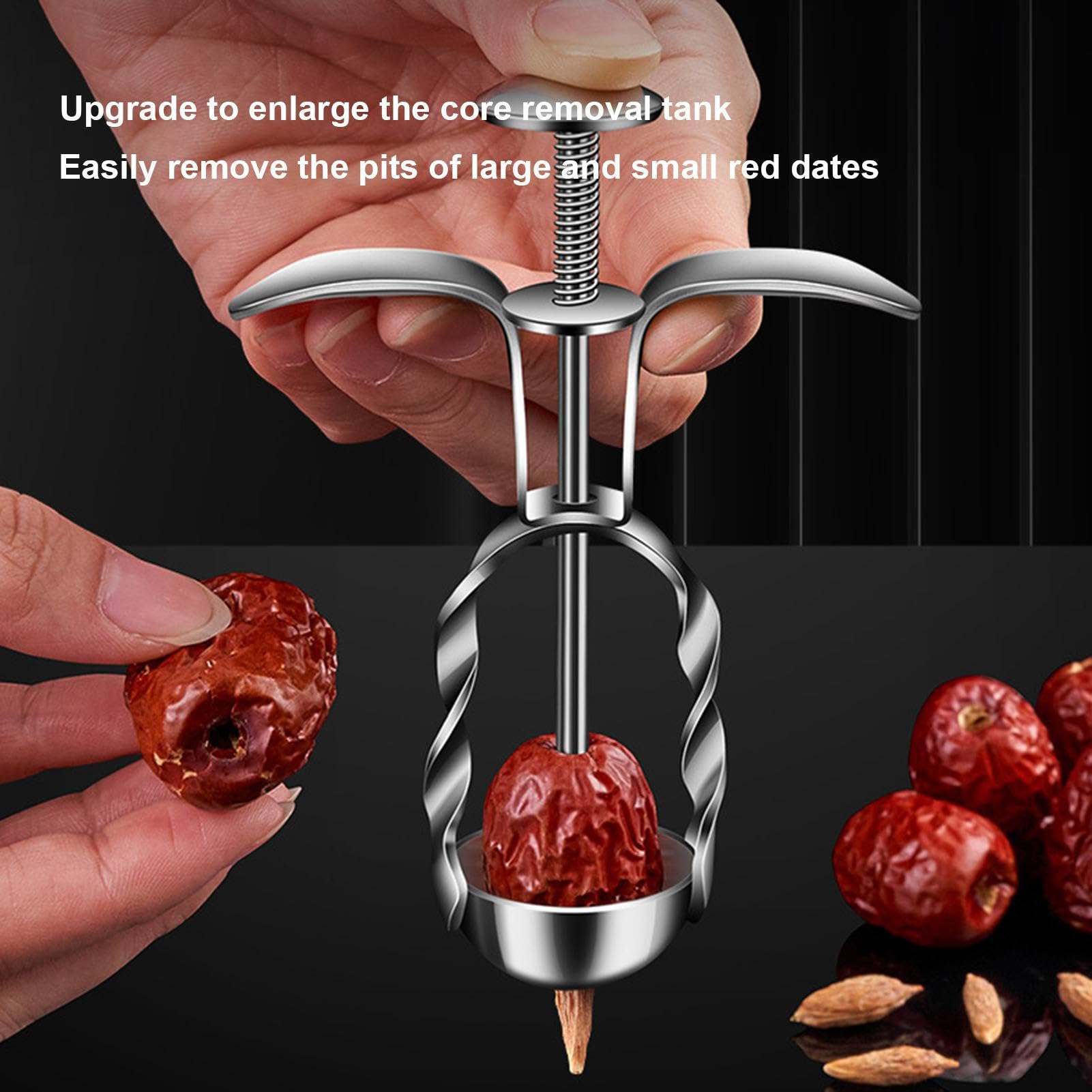 Dénoyauteur de cerises | Extracteur de noyaux de cerises – Multi-usage, robuste, pour baies, piments, dattes rouges, jujubes et ustensiles de cuisine Dénoyauteur de cerises | Extracteur de noyaux de cerises – Multi-usage, robuste, pour baies, piments, dattes rouges, jujubes et ustensiles de cuisine