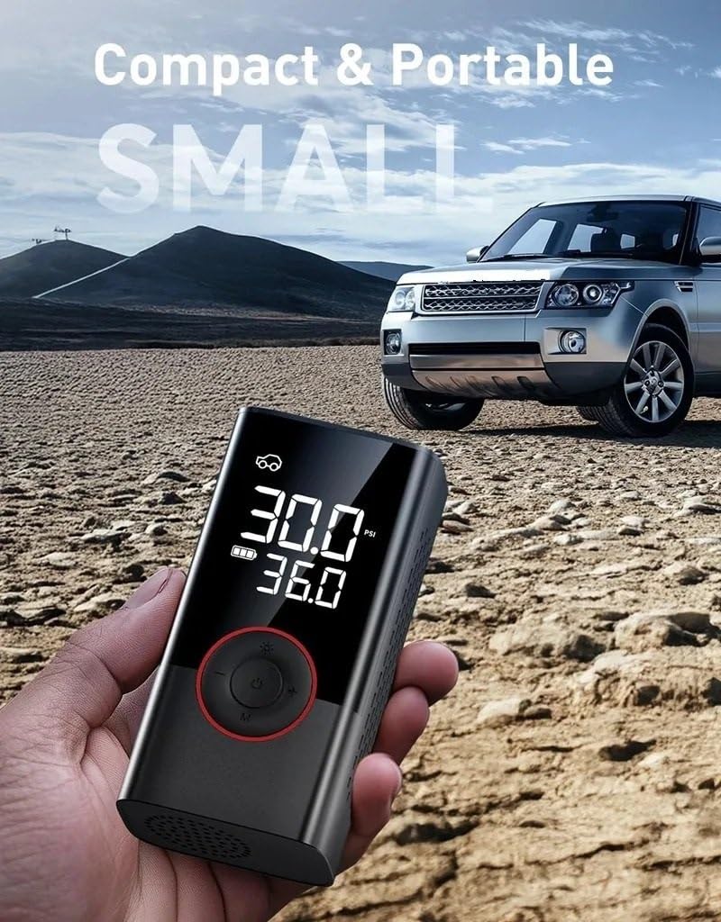 Inflador Ruedas Coche Inflador de neumáticos con bomba de aire de 150PSI, compresor de aire portátil con manómetro Digital para coche, bicicleta, motocicleta y bola Compresores de aire portátiles
