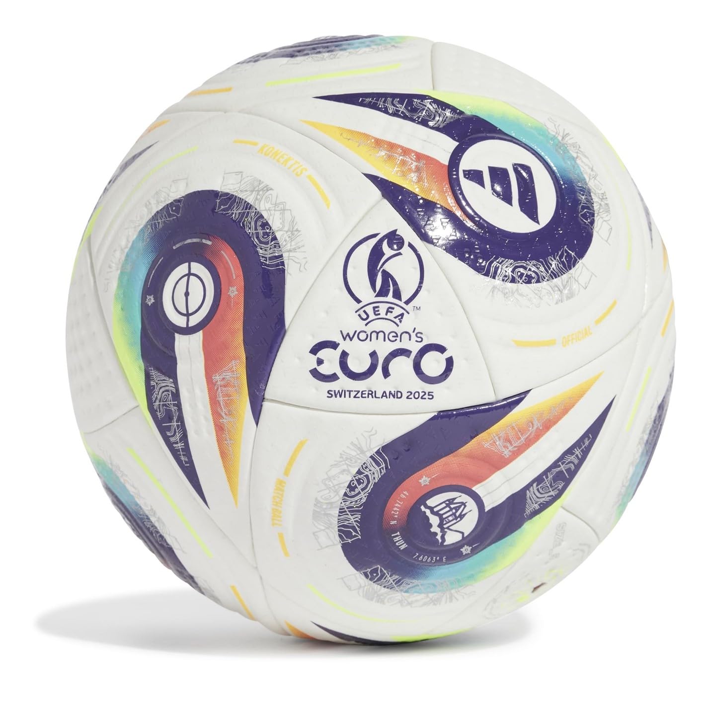adidas W Euro 2025 FIFA Quality Pro Ball JH1261 - Balón de fútbol Unisex, Color Blanco, Talla 5 EU