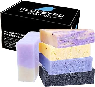 Bluebyrd Soap Co. Lavender Bliss Handmade Soap Bars 5 Pack | Organic, Ve...