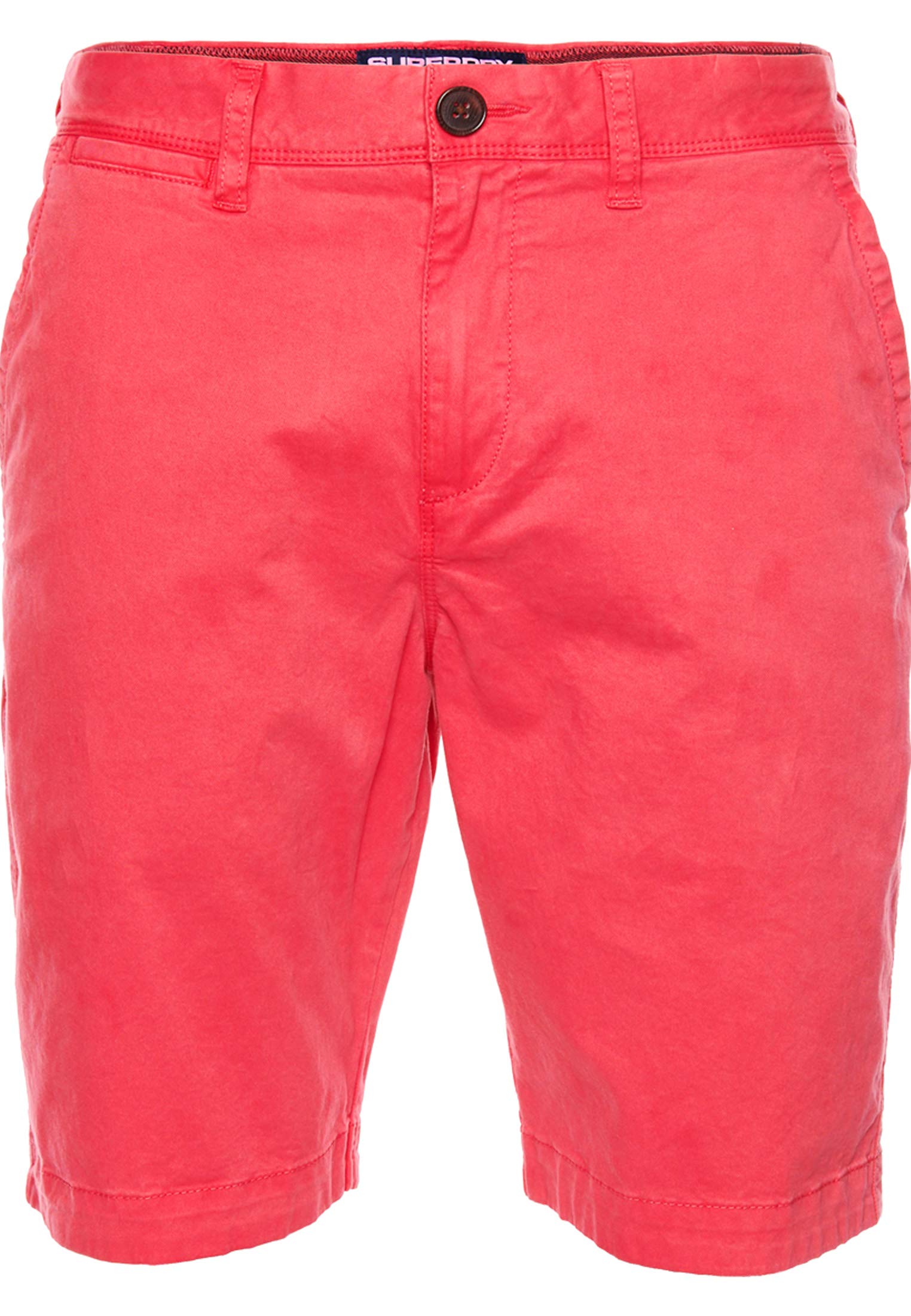 Superdry Men's Maldive Pink International Chino Short Shorts, Maldives Pink, 30