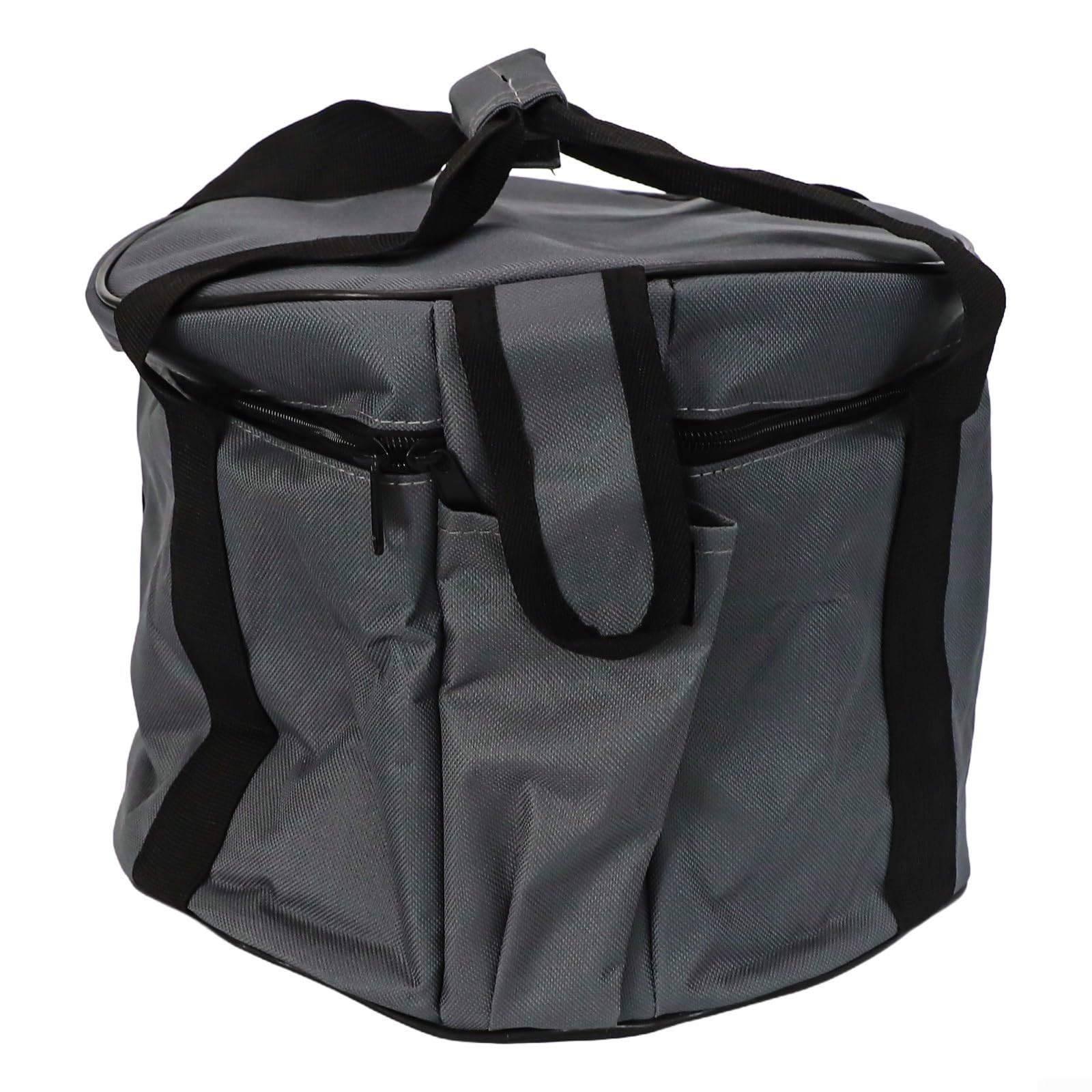 Outdoor Cooking Set Storage Solution, Large Waterproof Bag with Ergonomic Handle for Easy Picnic Setup (Gray)