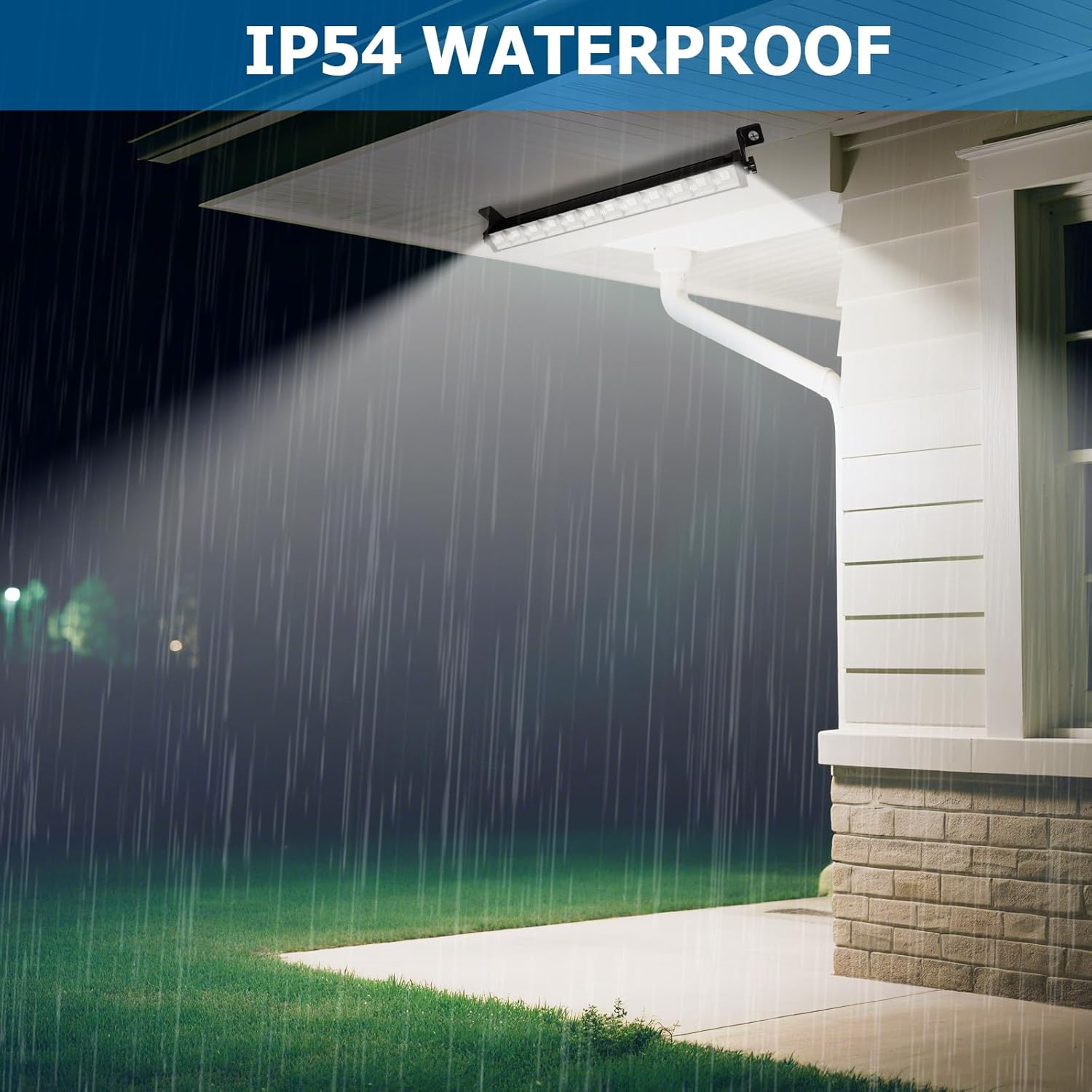 4 Pack 40W LED Shop Lights,6000K 4800LM Daylight White Garage Light with 6.5FT Power Cord & Switch,Plug in LED Work Light for Garage, Workshop,Yard