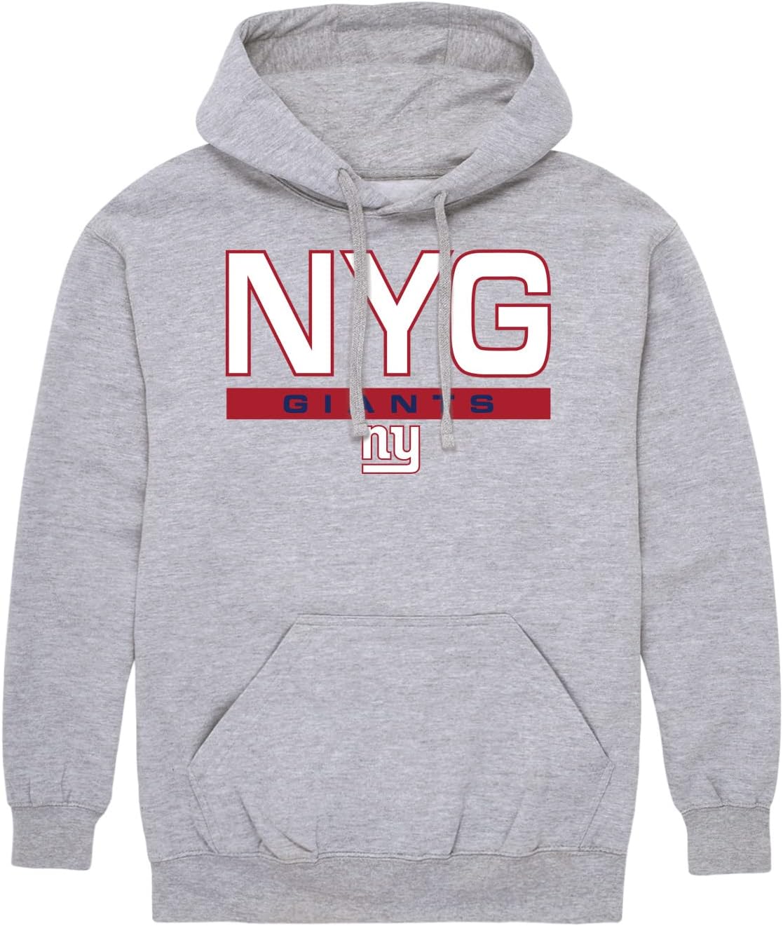 Hybrid Sports NFL - New York Giants - City Block - Men's and Women's Pullover Hooded Fleece Sweatshirt - Size Small - New York Giants - Athletic Heather - Image 4