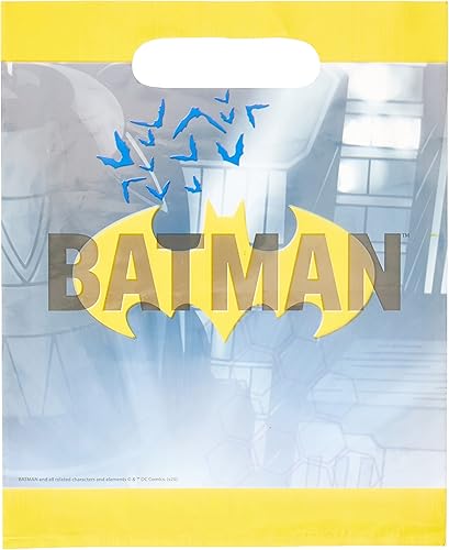 Miniatura 3 de Batman - Bolsas de botín multicolor (paquete de 8), accesorio de superhéroe definitivo para cumpleaños y celebraciones