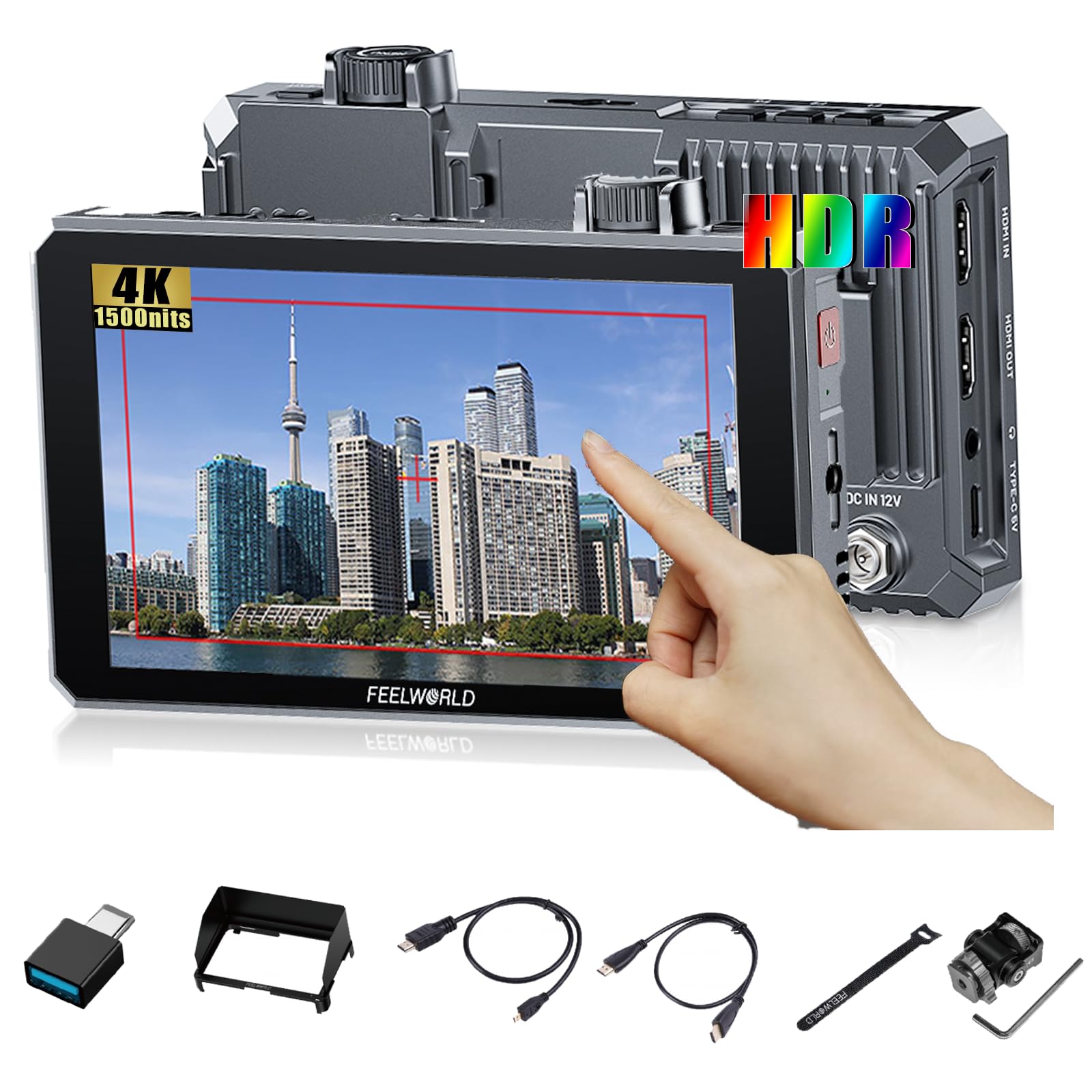 Amazon.com : FEELWORLD SC6 6 inch Camera Monitor 1500NIT High