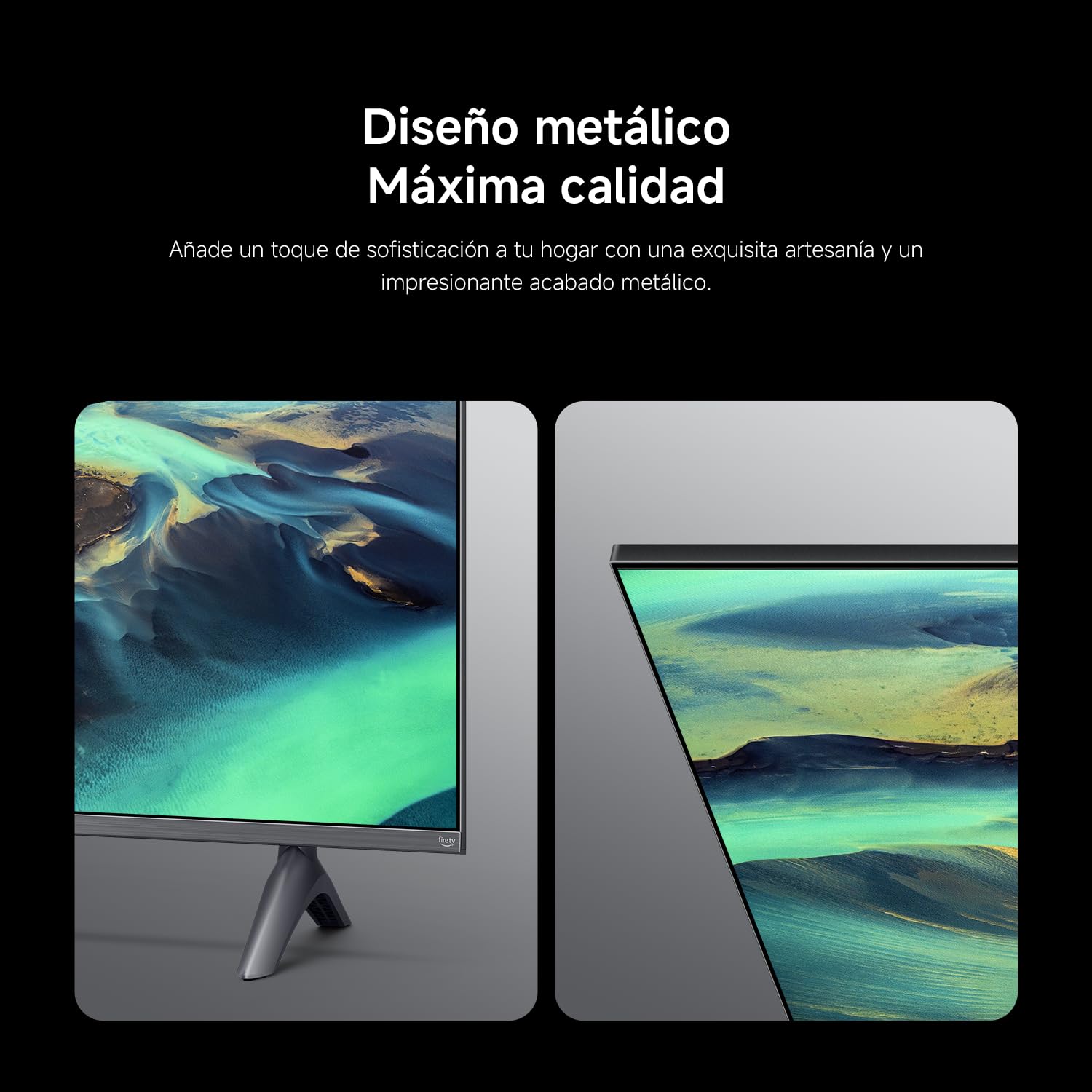 XIAOMI TV F Pro 75, 75 Pulgadas (190 cm), 4K UHD QLED, Smart TV, Fire OS8, Control por Voz Alexa, HDR10+, Modo Game Boost 120Hz, MEMC, Compatible con Apple AirPlay