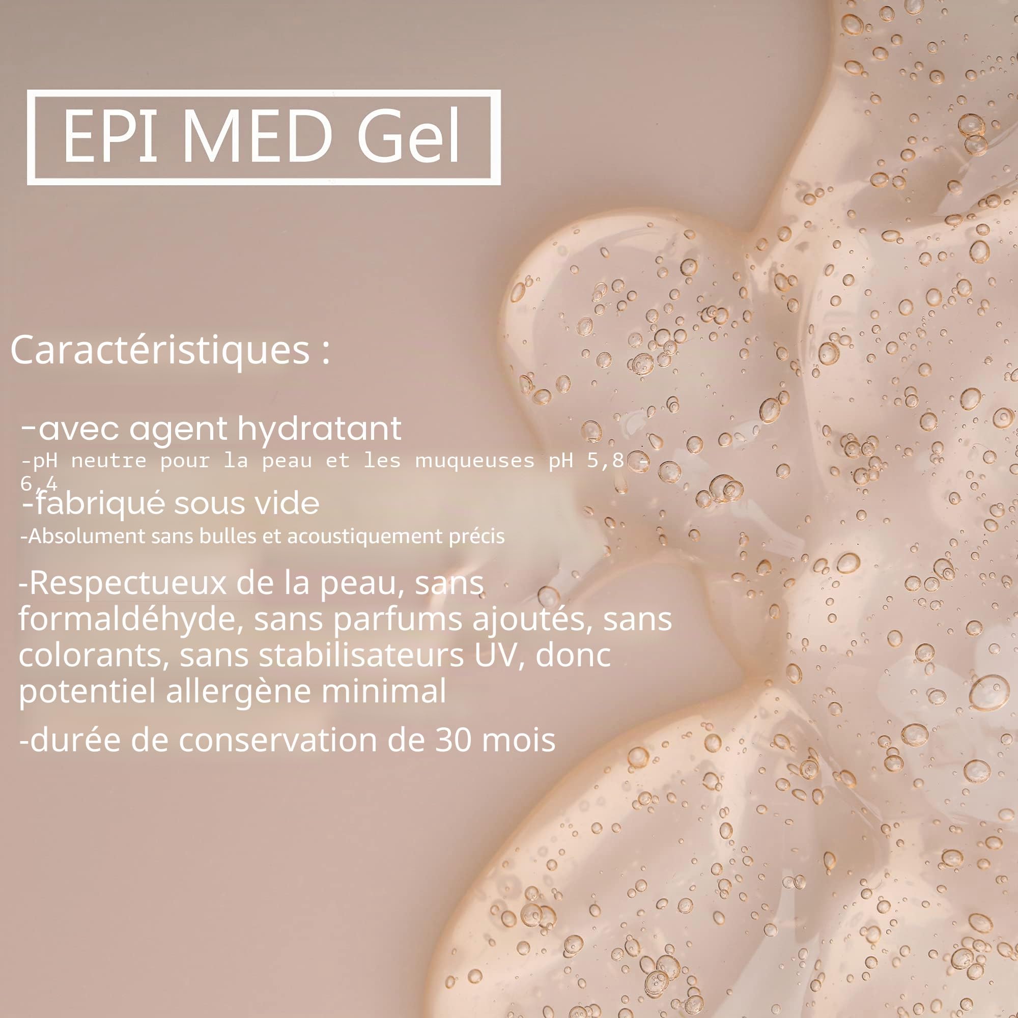 5 x 1 L Epi de Med Gel de contact gel pour traitement IPL lumière pulsée IPL Gel de contact