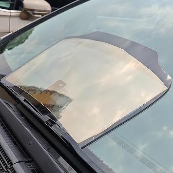 Gold Gray 70% VLT Car Windshield Tint Film, 29.52" x 118.11" | 70% VLT, 99.9% UV Block, 60% IRR Heat Rejection, PVC Clear Solar Window Film, Front Windshield Tint