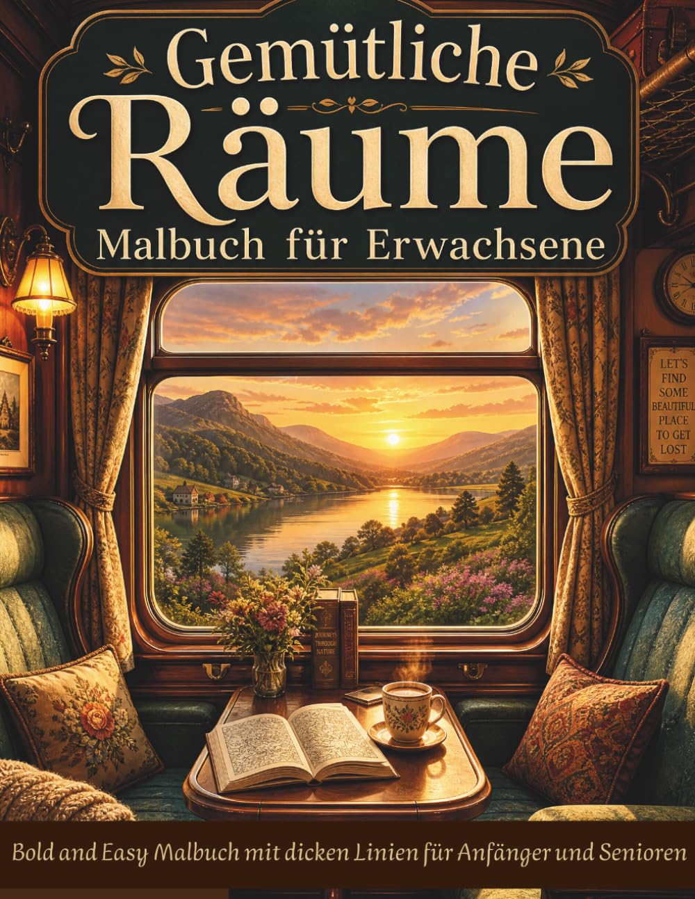 Gemütliche Räume Malbuch für Erwachsene