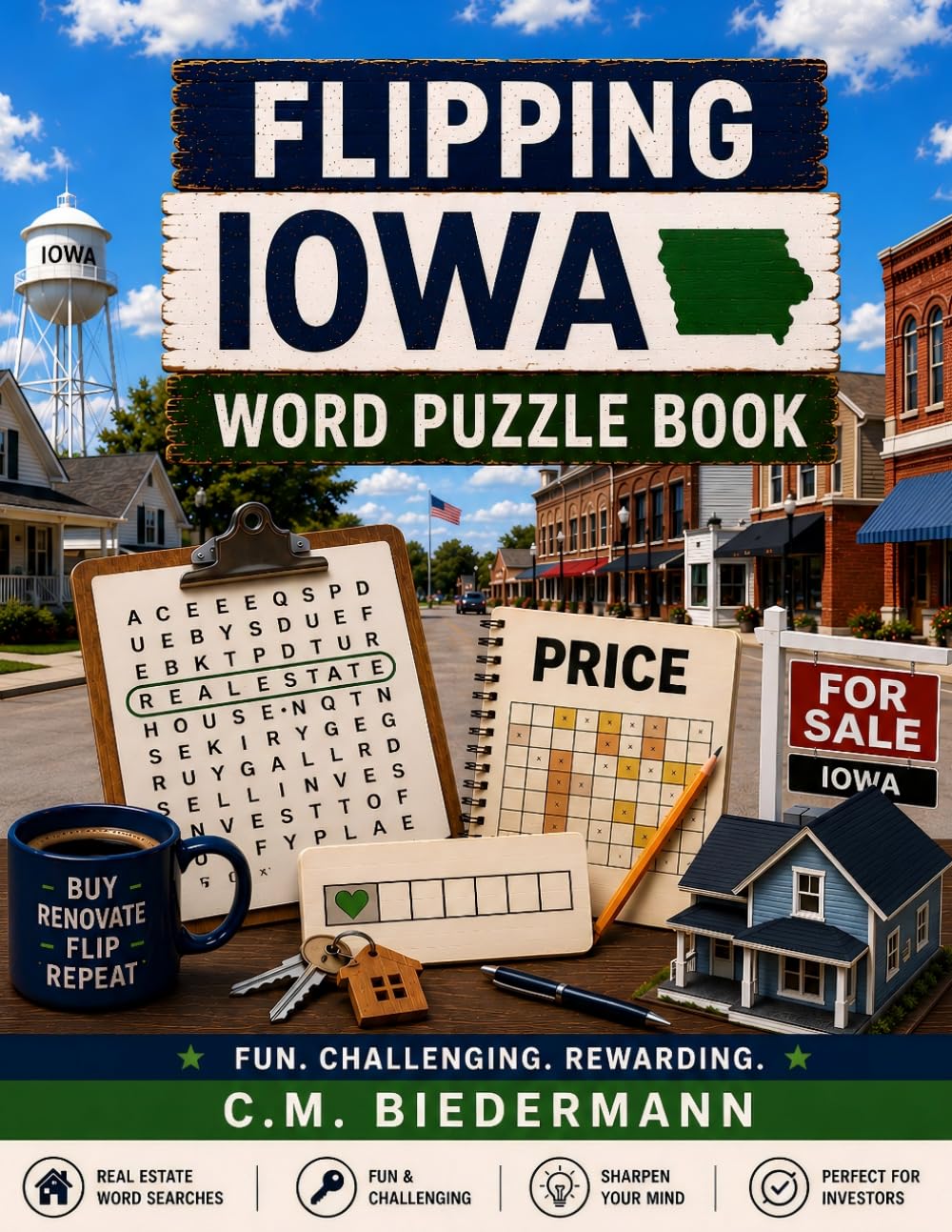 Flipping Iowa: Word Puzzle Book