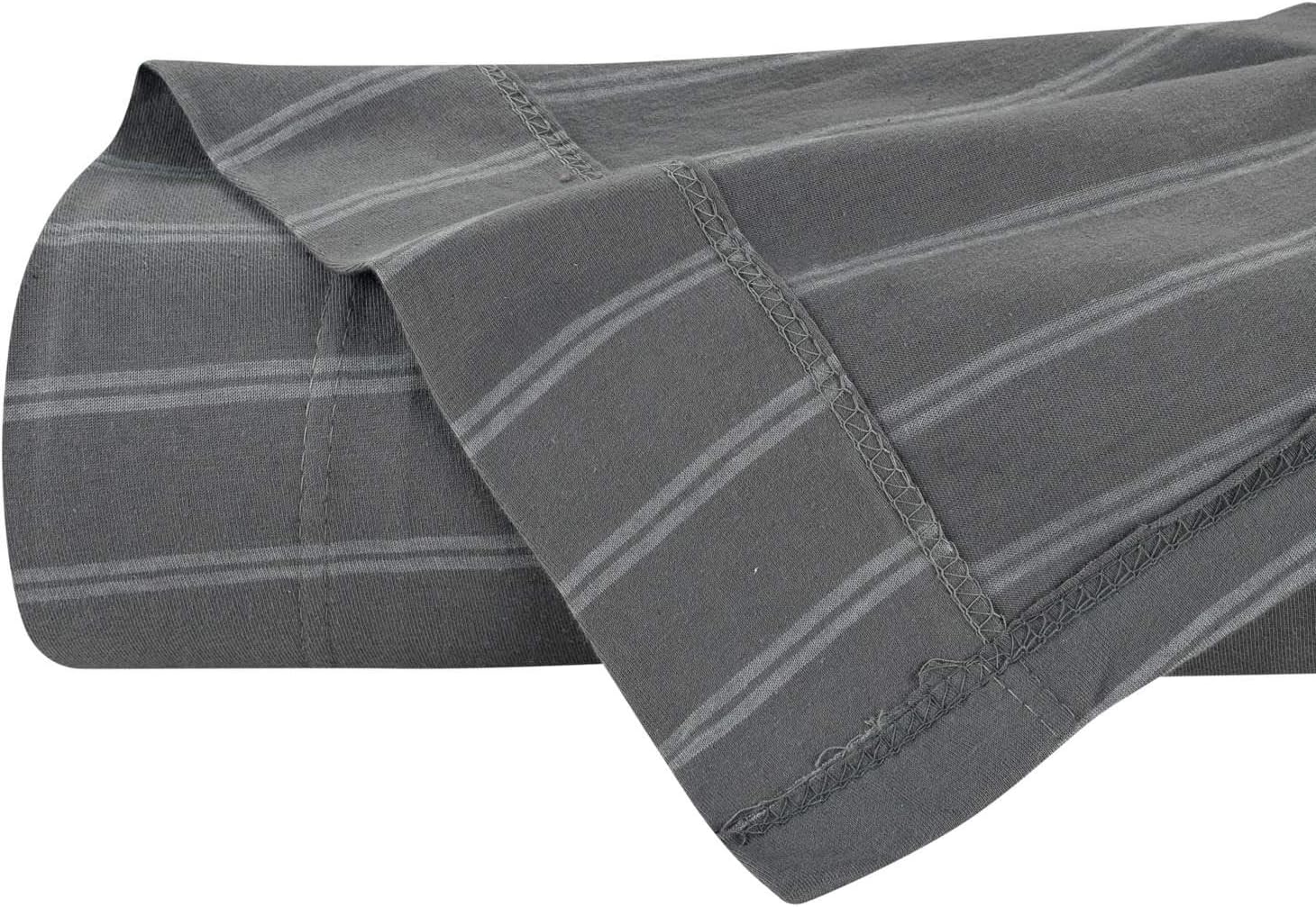 DELANNA Jersey Knit Flat Sheet Soft Breathable Cotton Rich