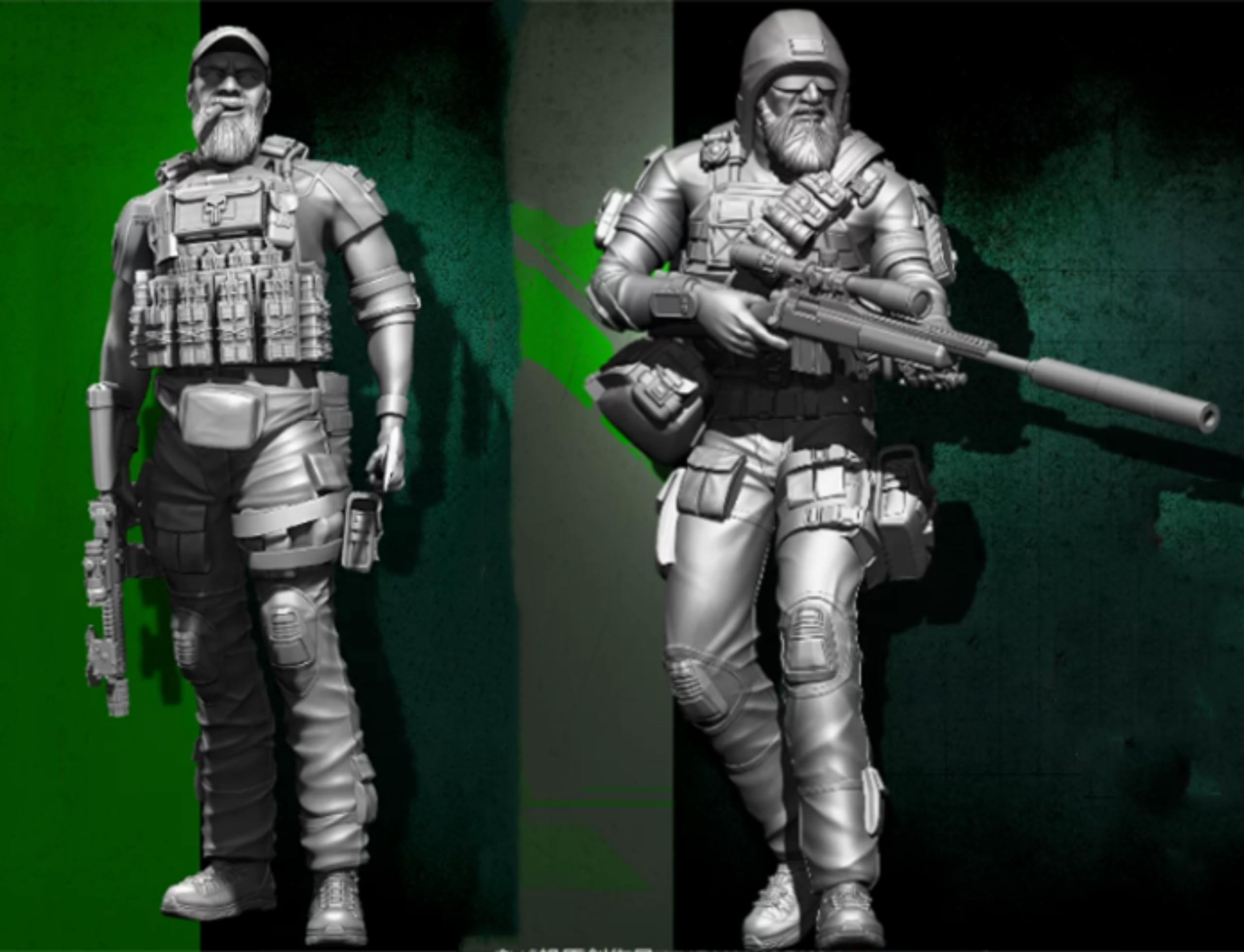 Figurine résine 1/35 U.S. Commando Soldier kit de modélisme à assembler - 3