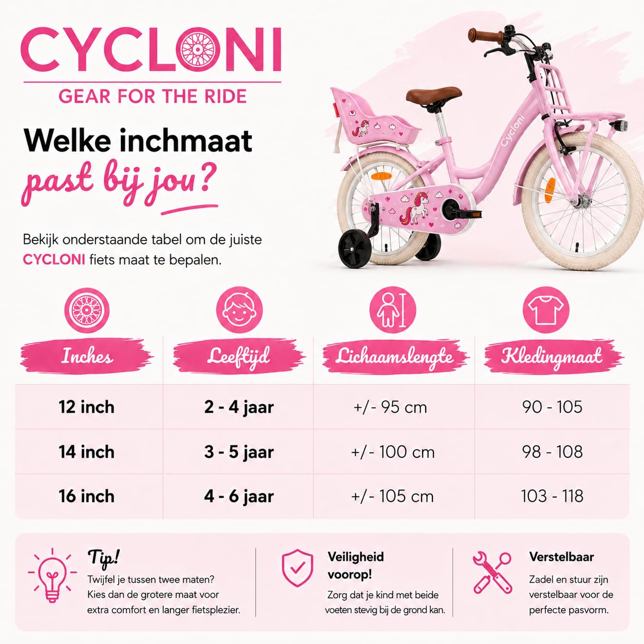 Vélo Enfant 12 14 16 Pouces Garçon Fille - Vélo pour Enfant avec Petites Roues - 2 à 6 Ans - Frein Rétropédalage et Sonnette