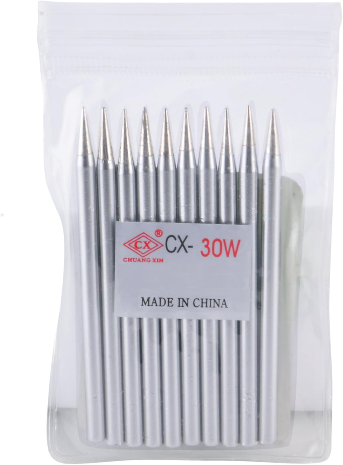DelcastSoldering Iron Tip for 30 Watt Soldering Irons Copper with Corrosion Resistant Coating (10-Pack)
