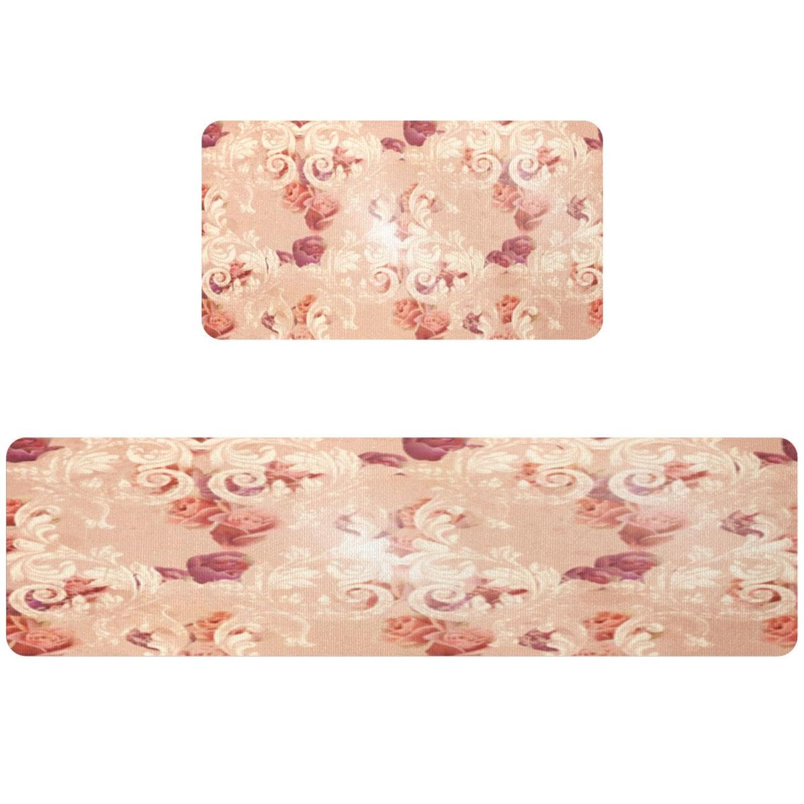 Tapis de cuisine roses rétro pour sublimer votre buanderie et couloir