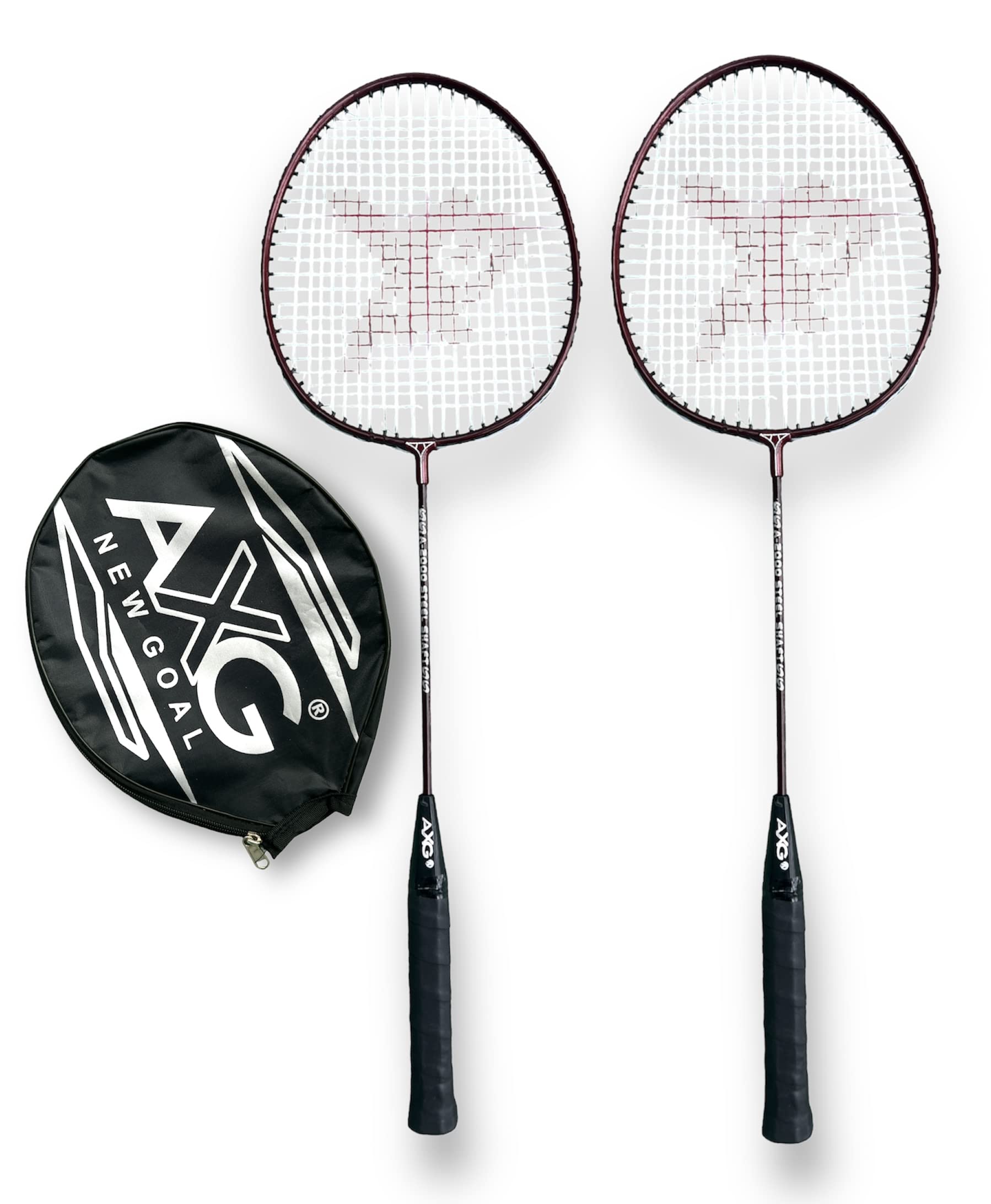 AXG Scratch Resistant A-2000 Classic Strung Badminton Racquet (Pack of: 2, 100 g) (Maroon) (B0BVBC72GP) Amazon Price History, Amazon Price Tracker