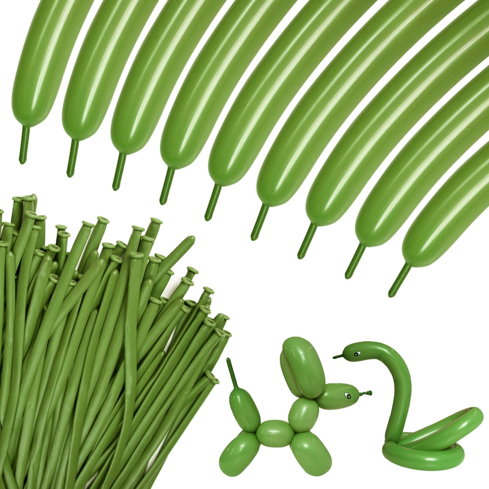 260 Balloons 100pcs/pack (vintage green)