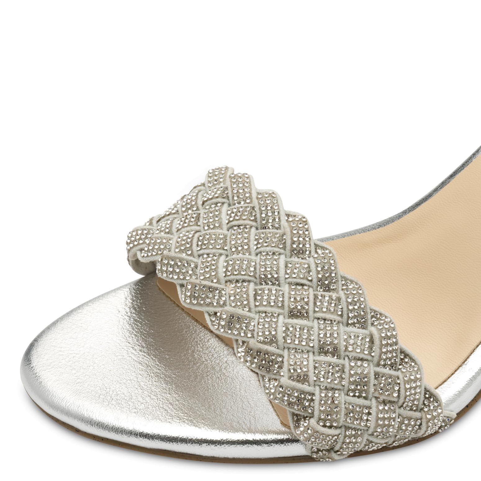 MARCO TOZZI Damen Sandalen mit Absatz Elegant Blockabsatz, Silber (Silver Comb), 39 EU