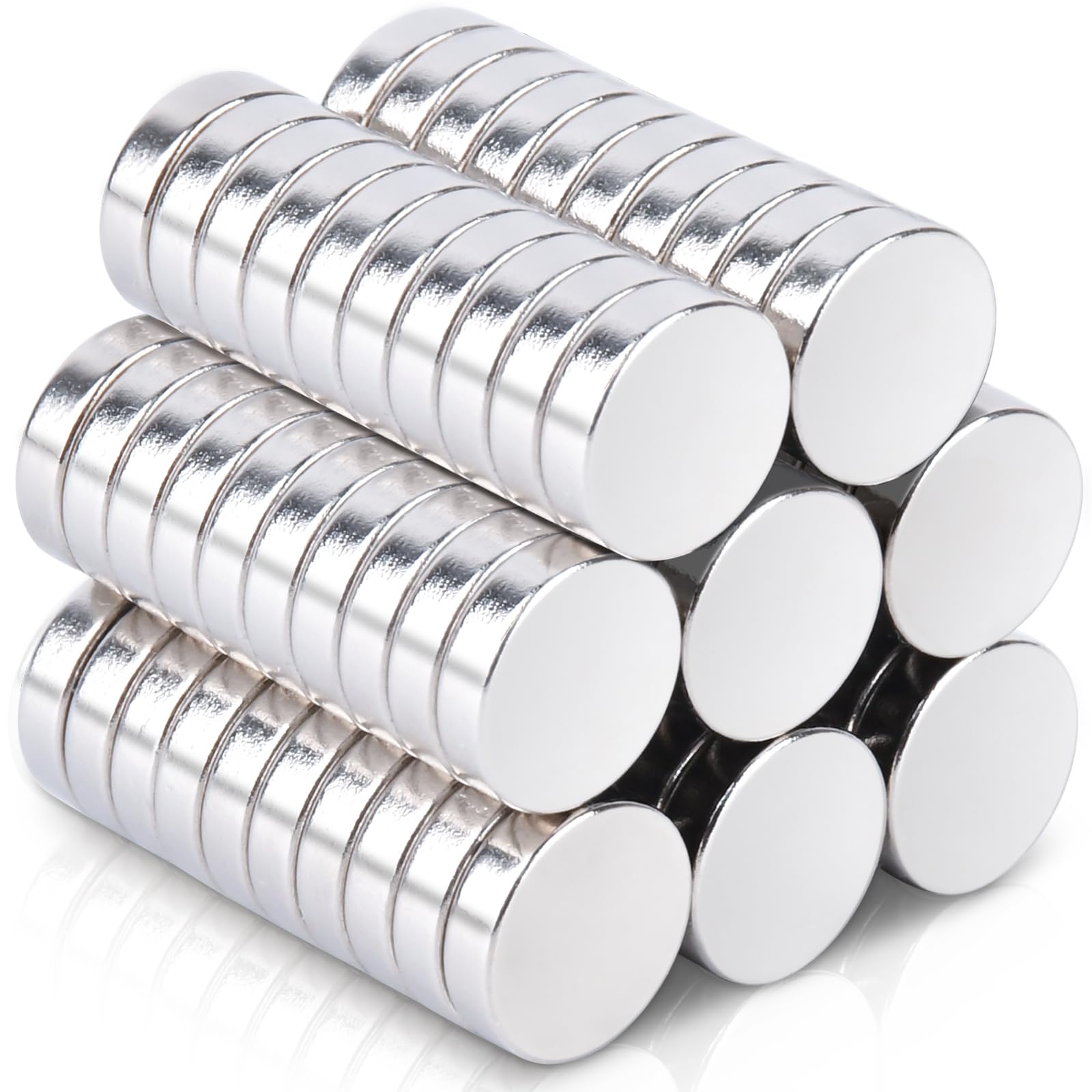 80 Pcs Small Magnets, 8 mm x 2 mm Fridge Magnets Small Strong Magnet Round Neodymium Magnet for Whiteboards — image 1